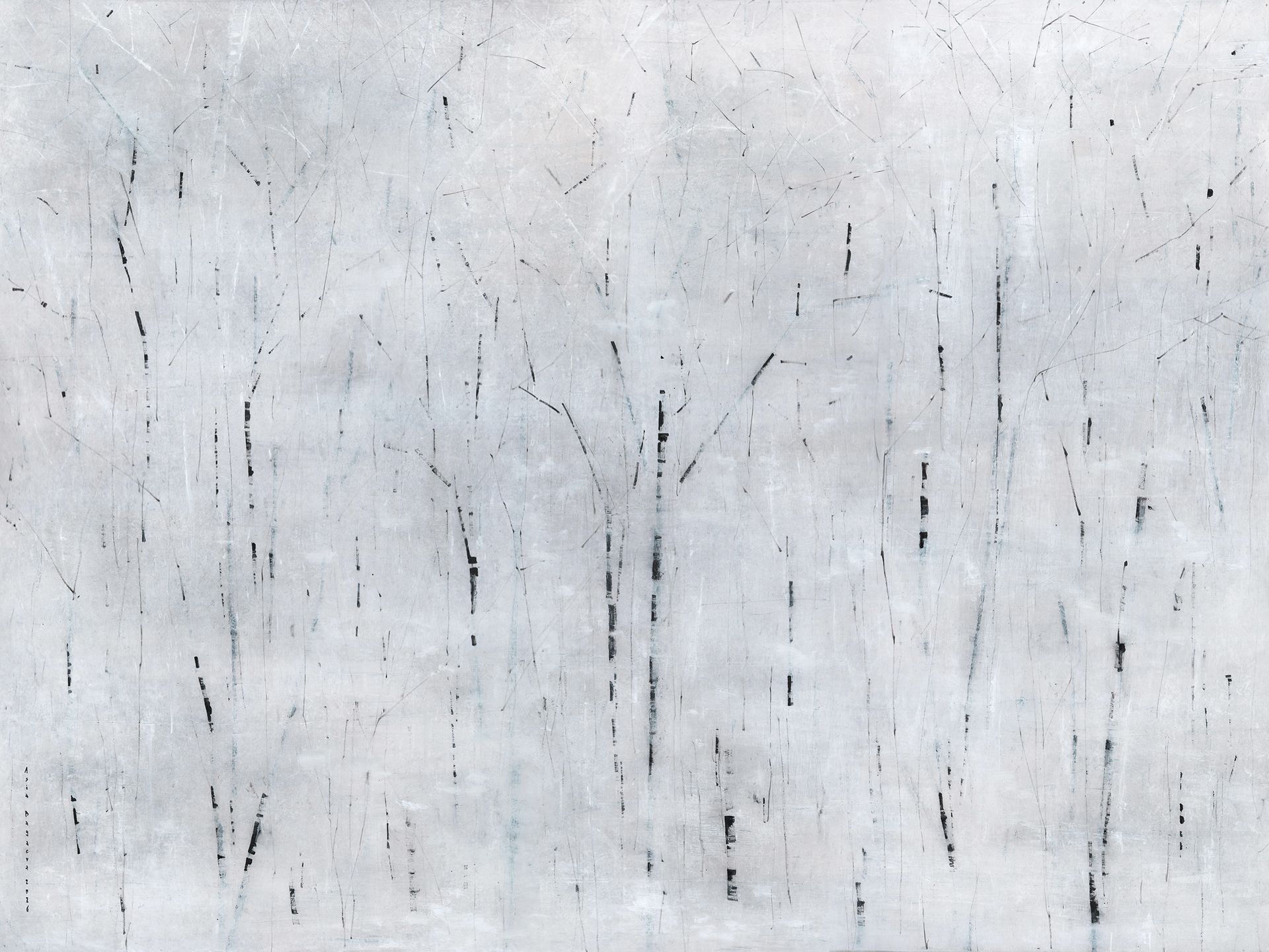 Ася Багаева (Картина, живопись - 
                  120 x 90 см) Березовая роща 2