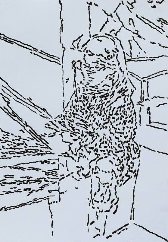 Дарья Растунина (Авторская графика - 
                  29 x 42 см) Без названия, из серии "Человек"