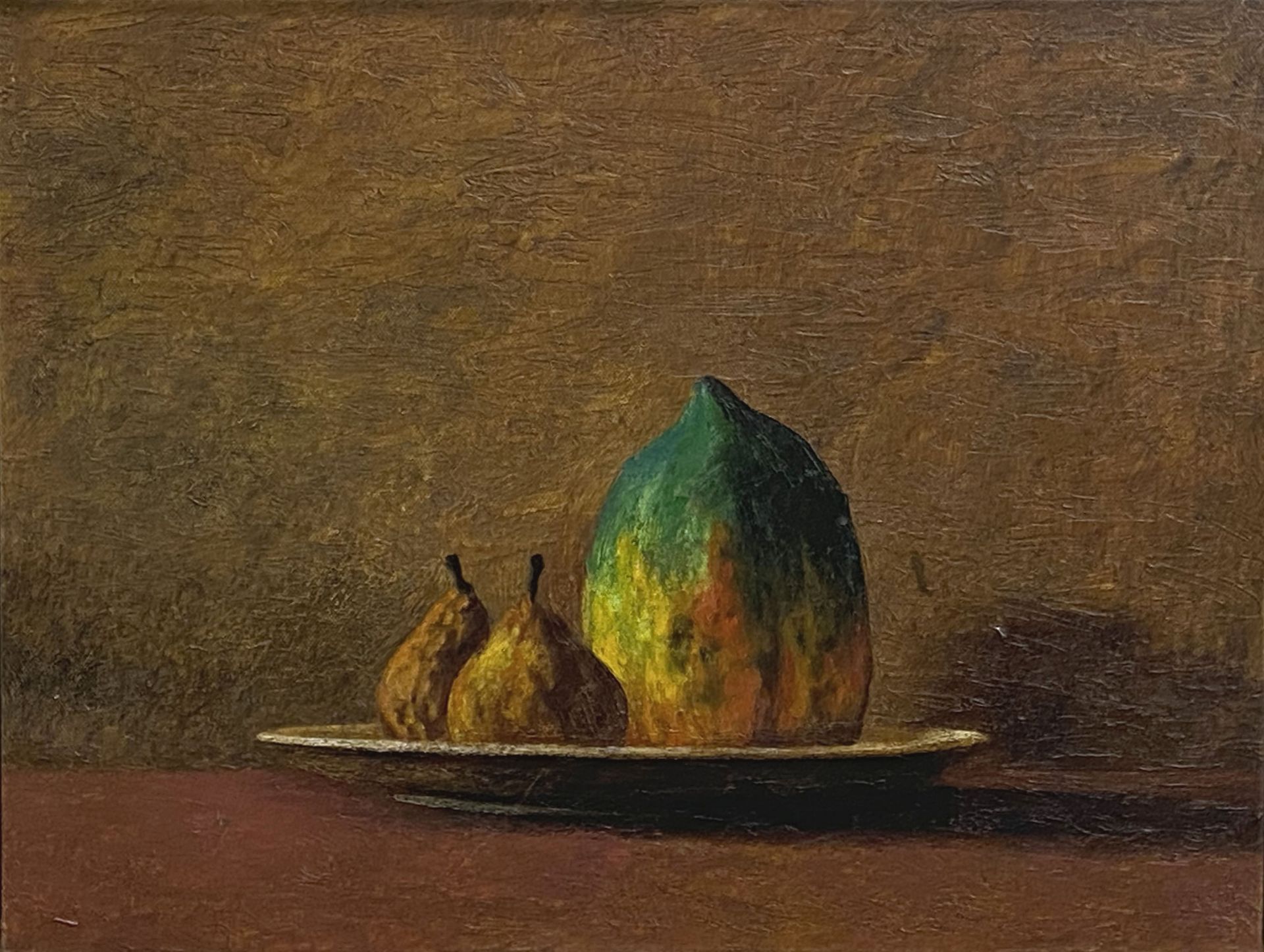 Арсений Ващенко (Картина, живопись - 
                  42 x 32 см) Натюрморт с папаей