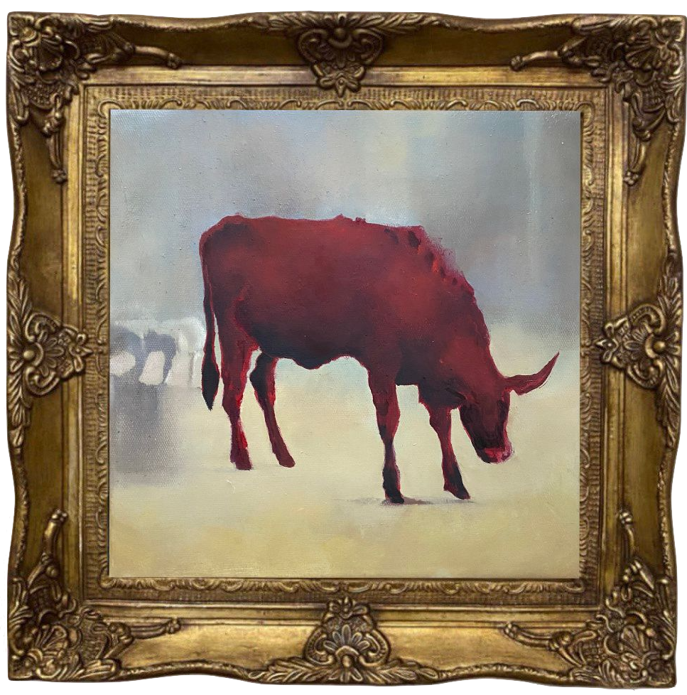 Елена Троянская (Картина, живопись - 
                  42 x 42 см) Bull