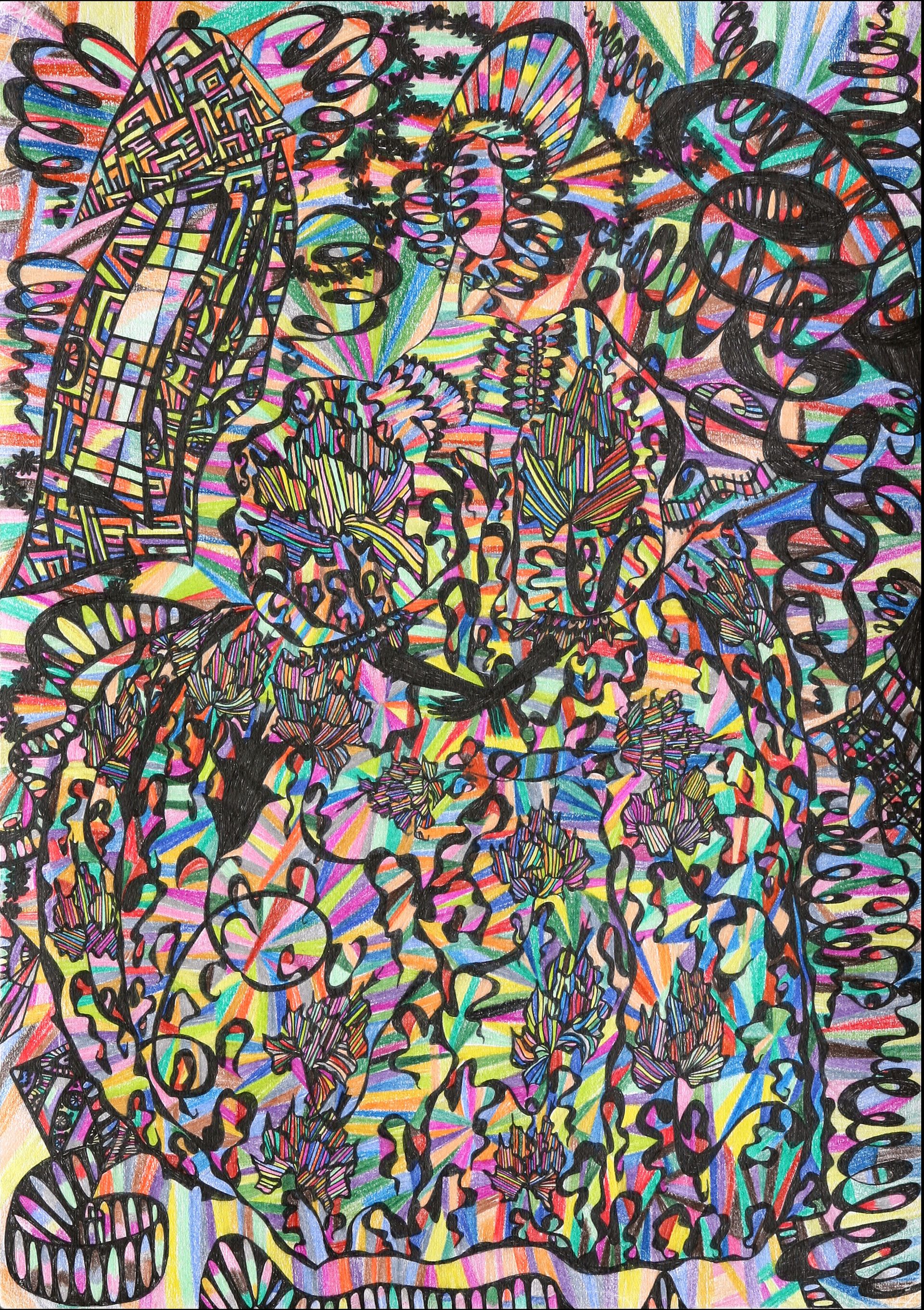 Ирина Шумская (Авторская графика - 
                  20 x 30 см) Радужные встречи