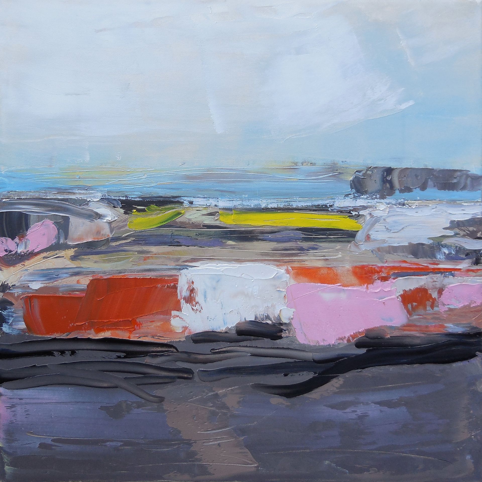 Андрей Шенгелия (Картина, живопись - 
                  45 x 45 см) Wind waves