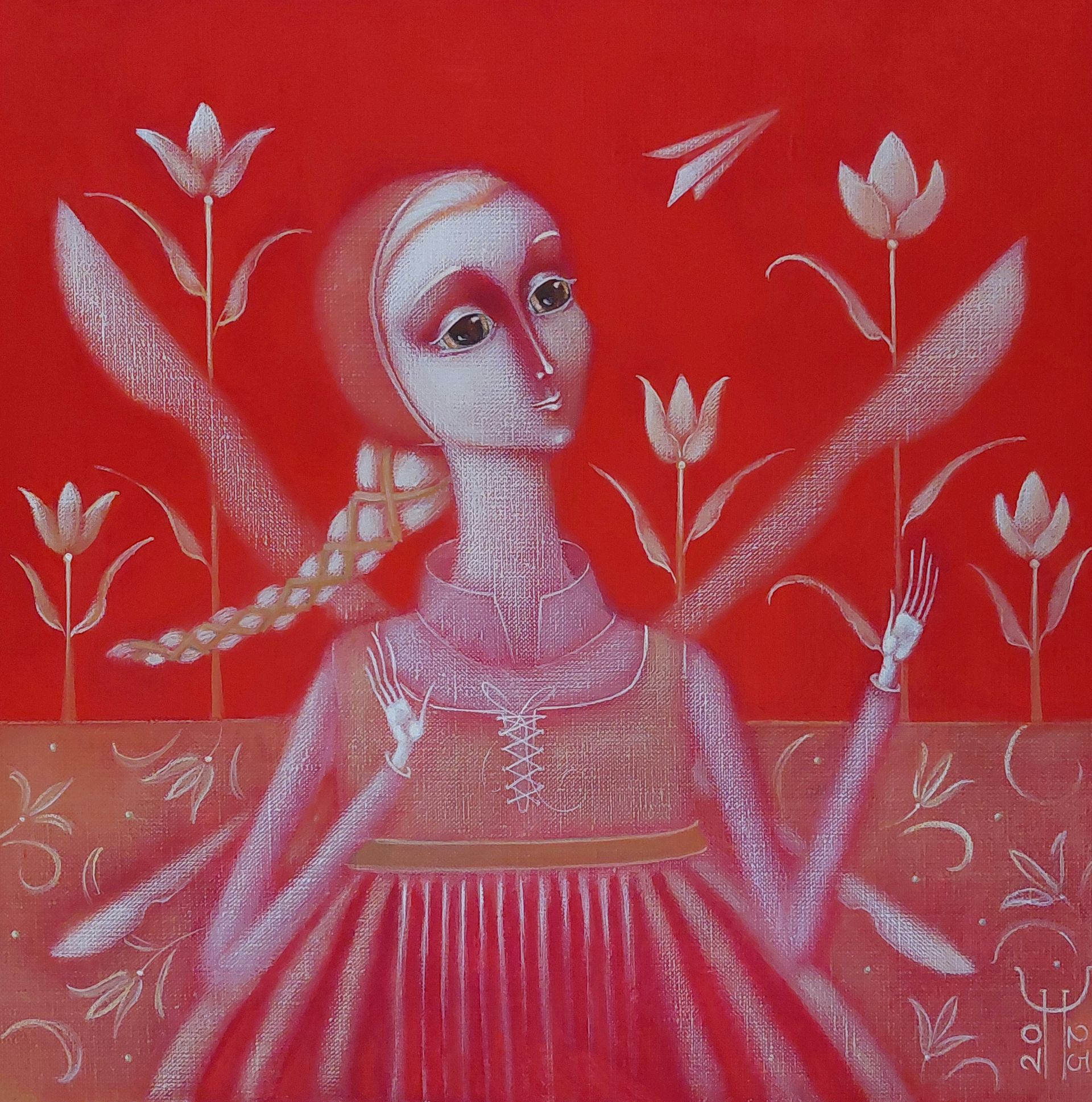 Наталья Чайковская (Картина, живопись - 
                  40 x 40 см) Мечты о полёте