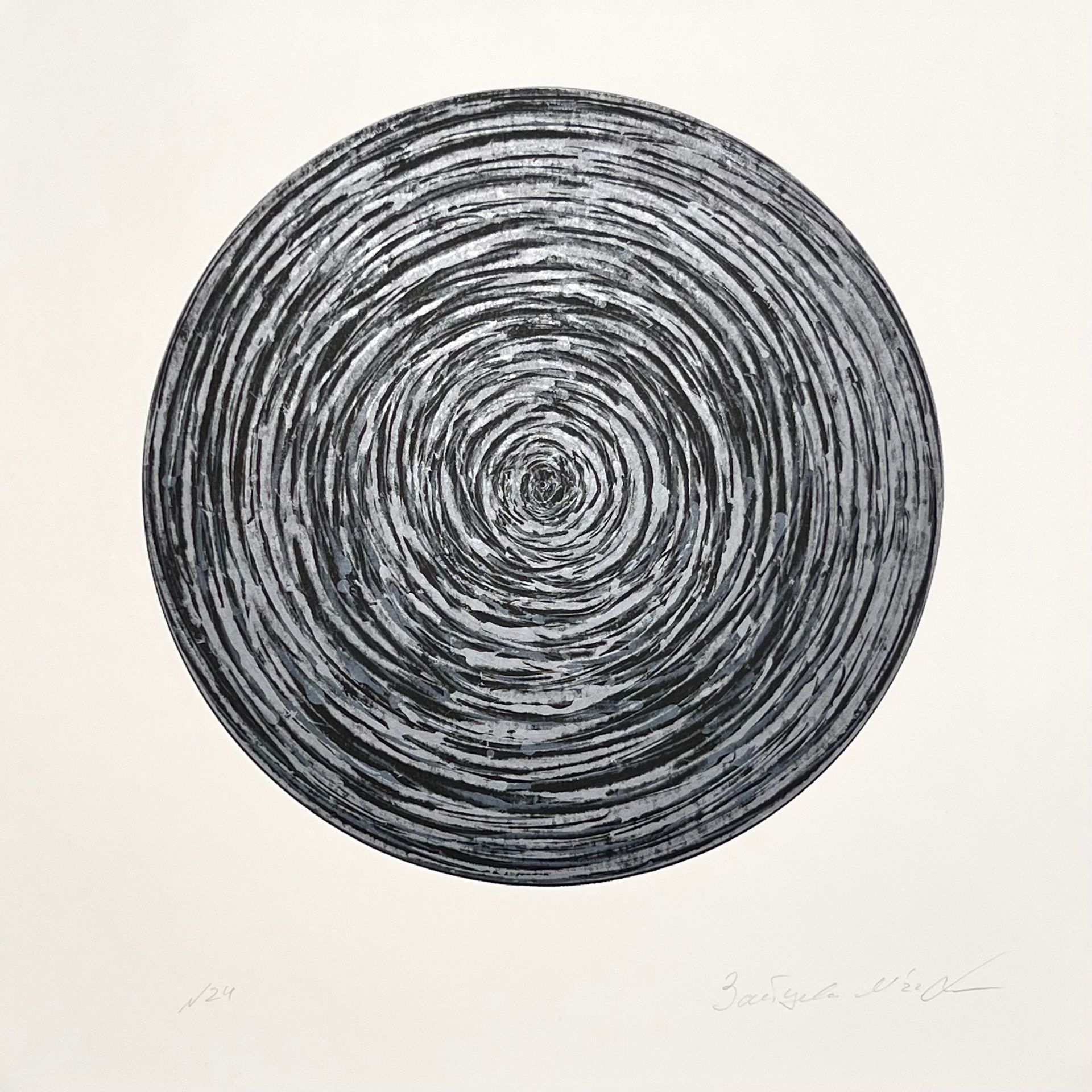 Мария Зайцева (Графика печатная - 
                  45 x 45 см) Из серии "Постоянство" №24