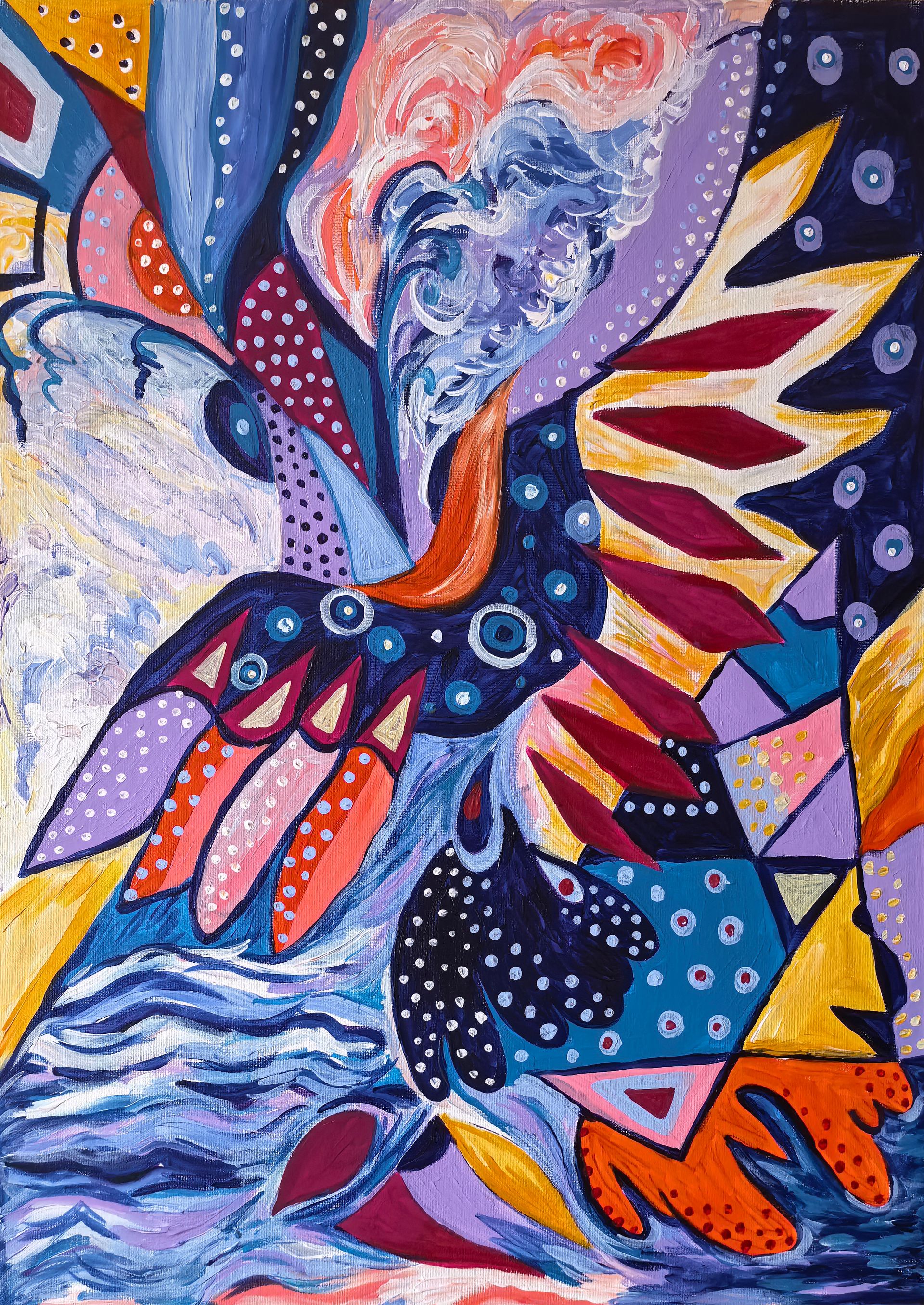 Ирина Шумская (Картина, живопись - 
                  50 x 70 см) Дыхание океана