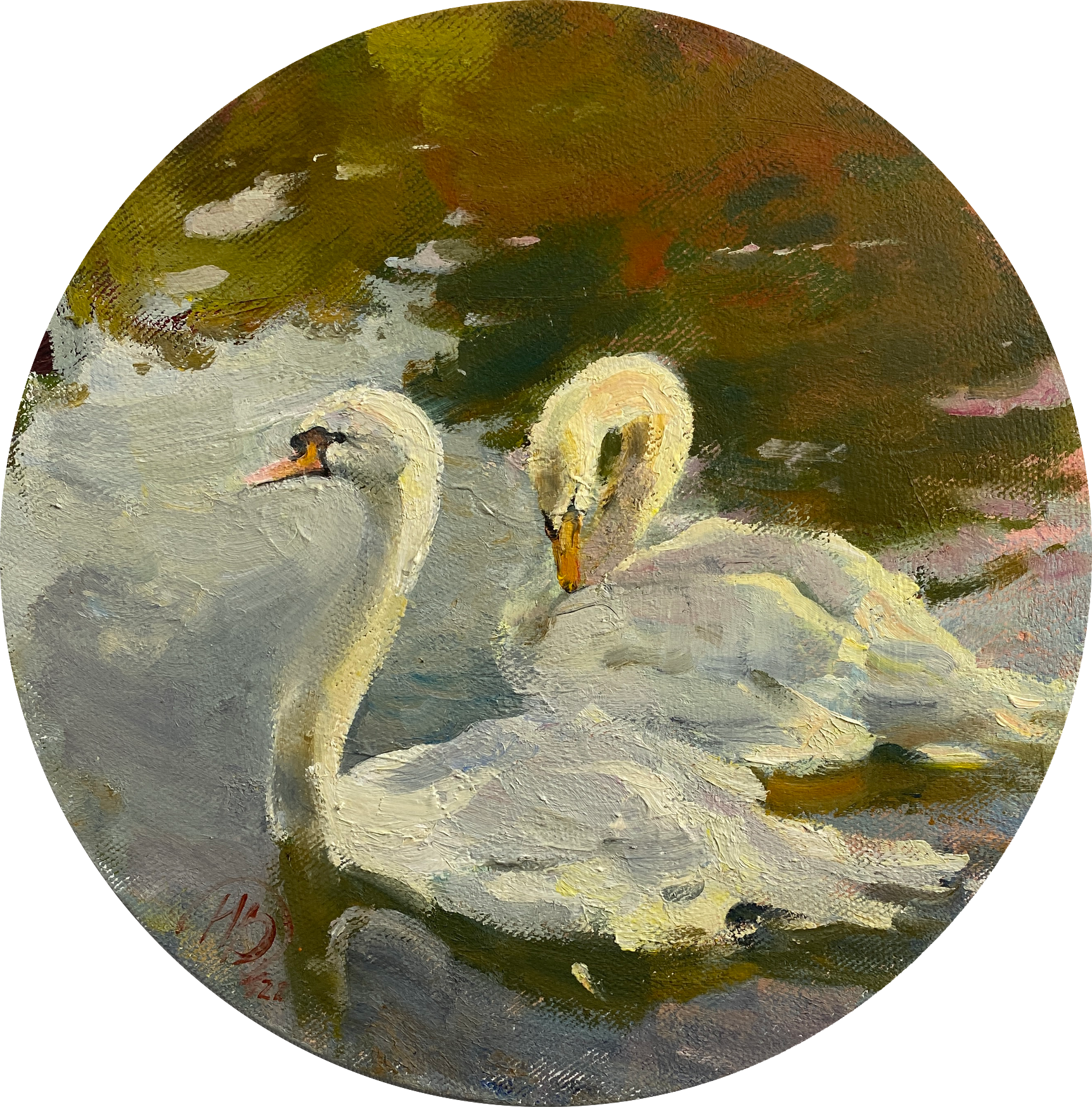 Надежда Воронцова (Картина, живопись - 
                  30 x 30 см) Верность