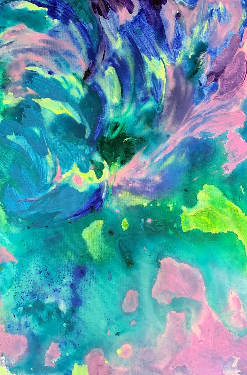 Валерия Гуляева (Картина, живопись - 
                  60 x 80 см) BLUE