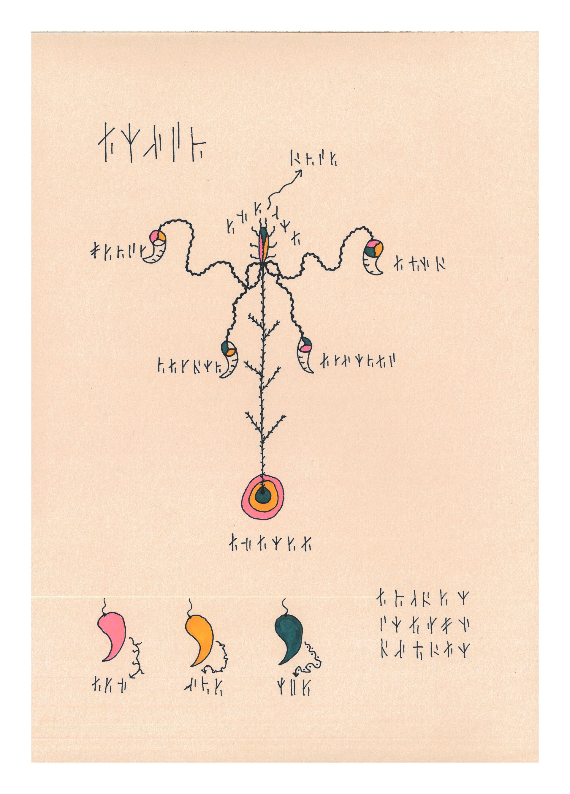 Павел Польщиков (Авторская графика - 
                  21 x 30 см) Unknown plant  №1
