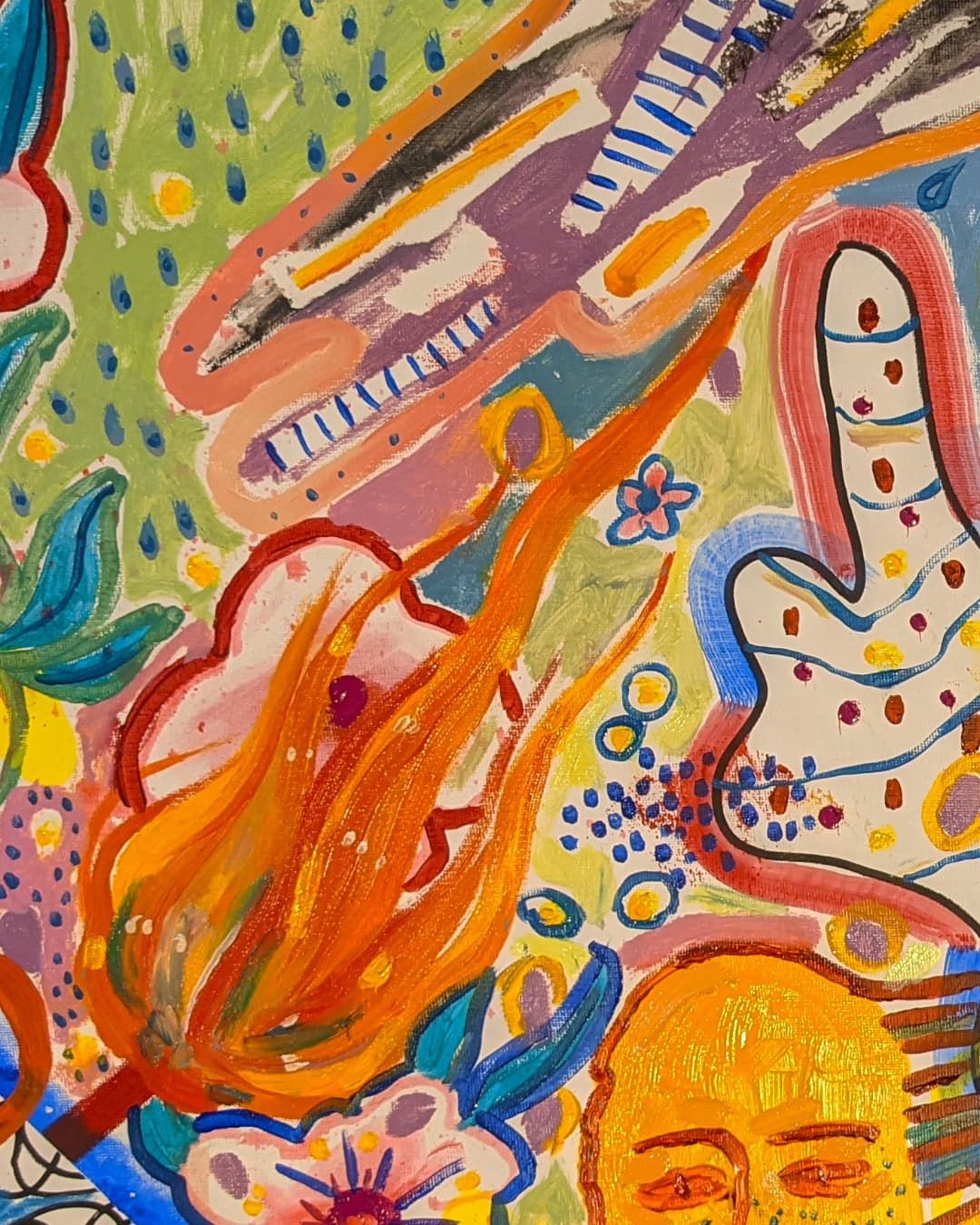 Оля Душкина (Картина, живопись - 
                  60 x 70 см) Давайте сыграем