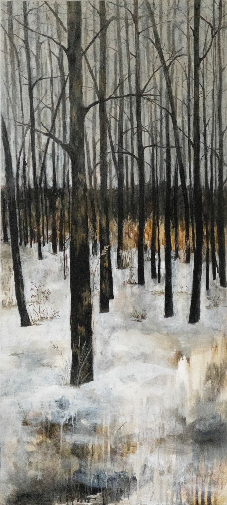 Валерия Данилина (Картина, живопись - 
                  50 x 110 см) Проталины