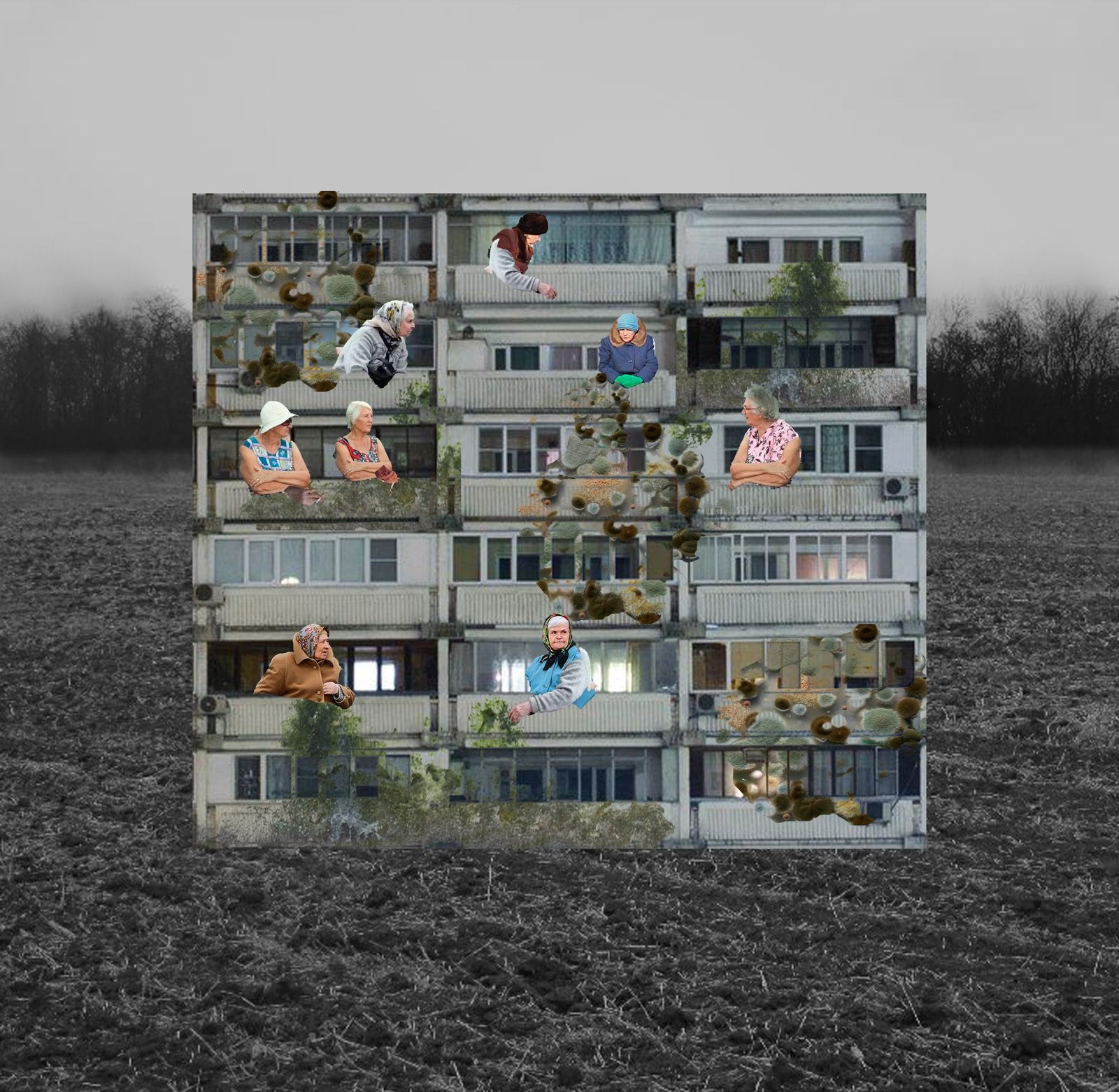 Взакусь (Фотография - 
                  30 x 30 см) Тетрис