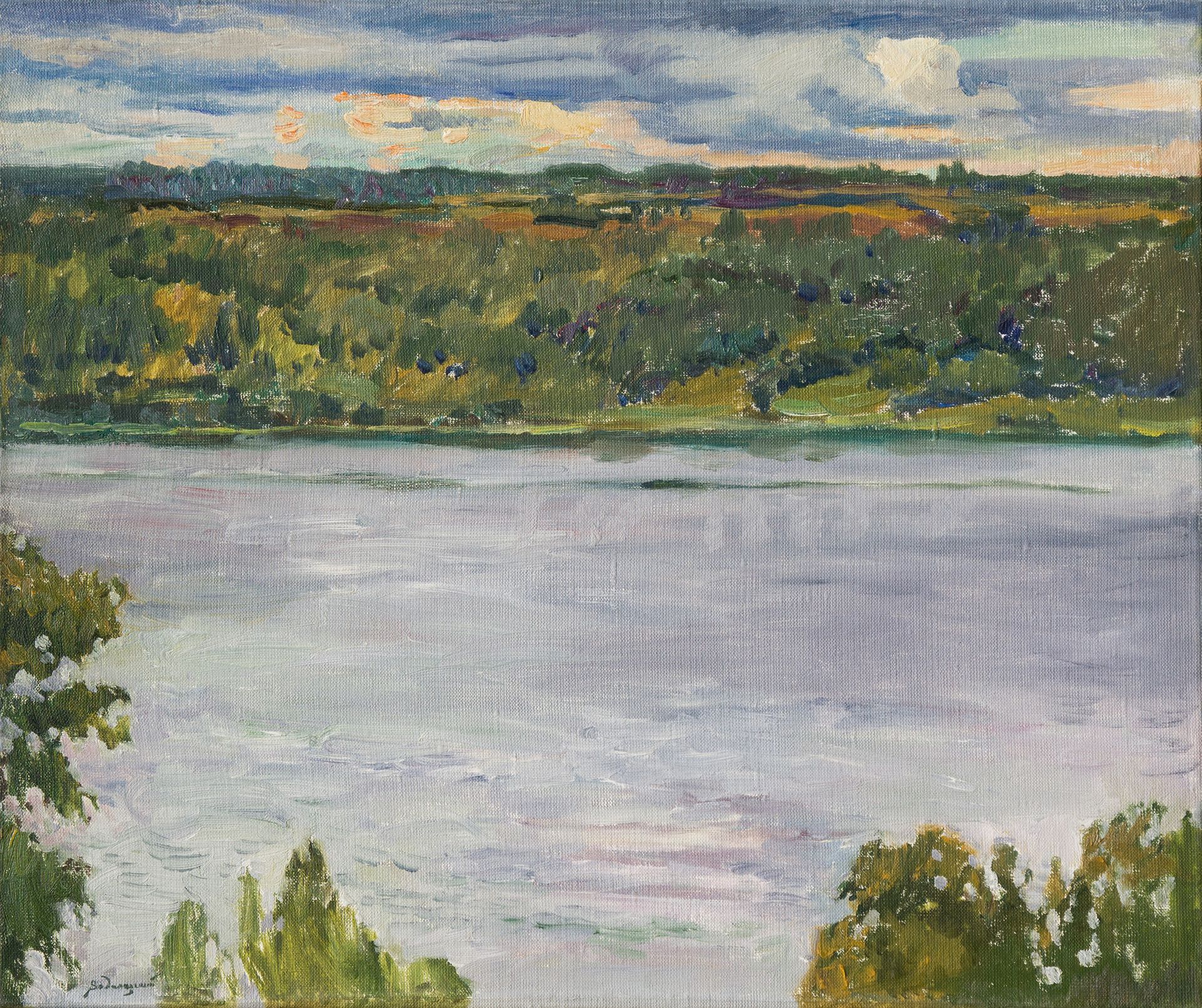 Николай Водолазский (Картина, живопись - 
                  60 x 50 см) Красивый день на Волге