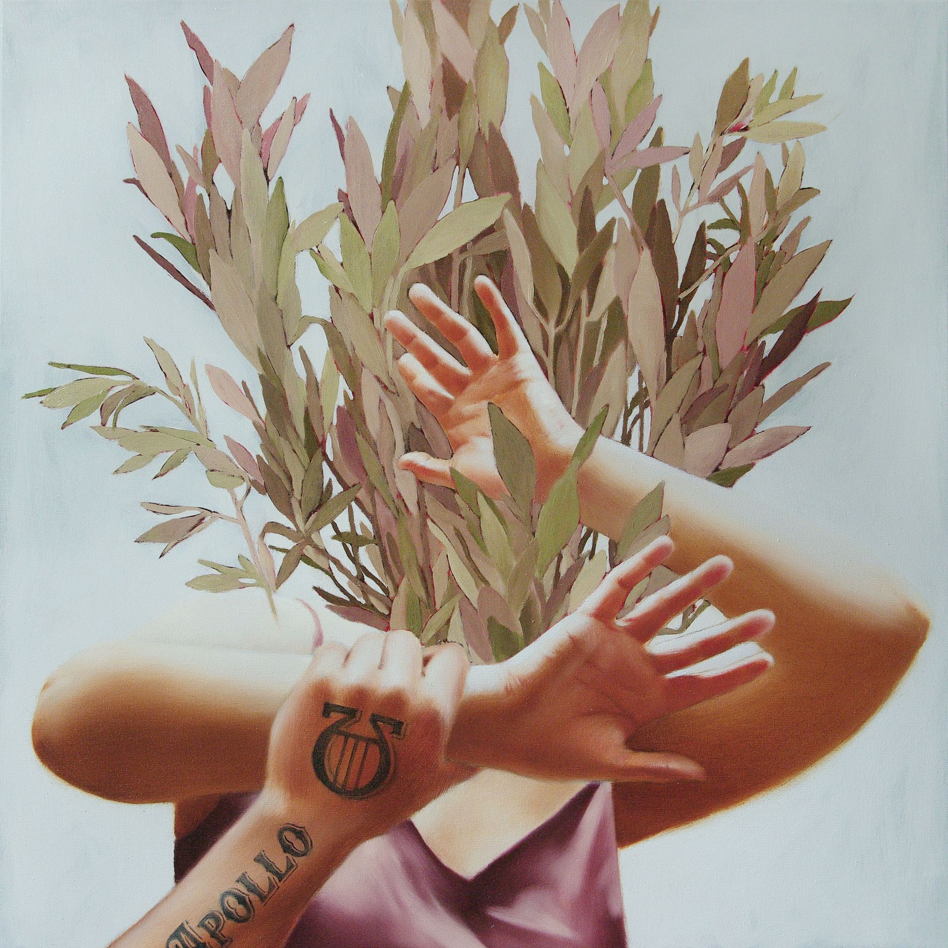 Катерина Бородавченко (Картина, живопись - 
                  80 x 80 см) Аполлон и Дафна