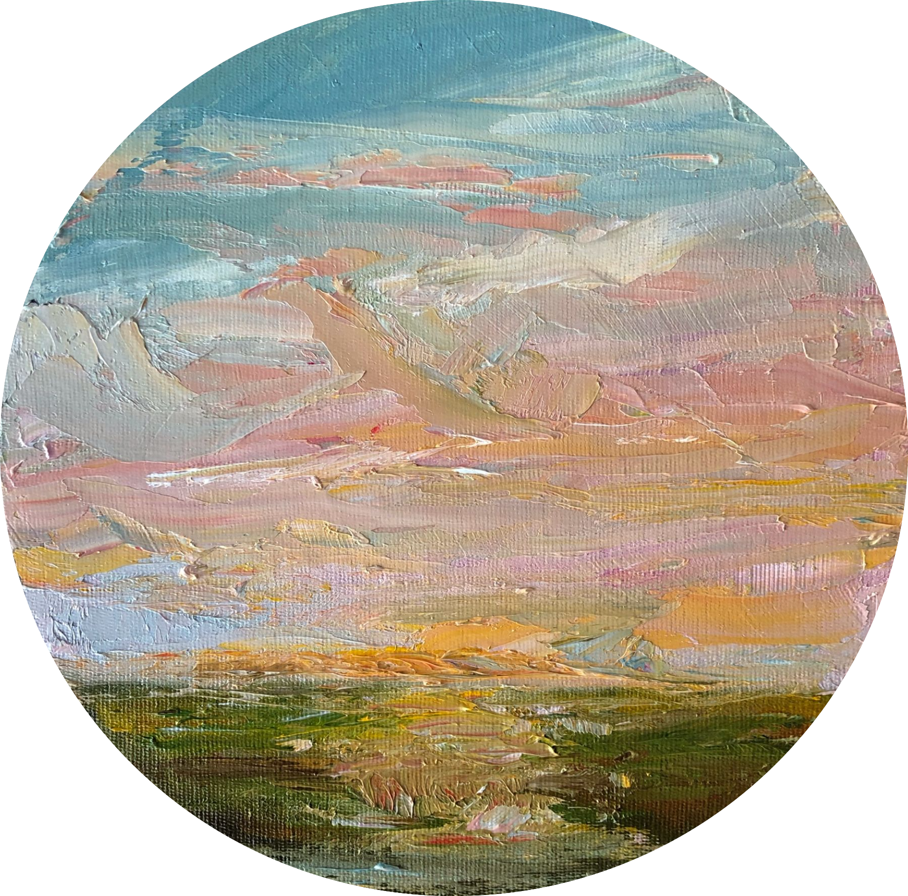 Маргарита Басалей (Картина, живопись - 
                  25 x 25 см) В июне