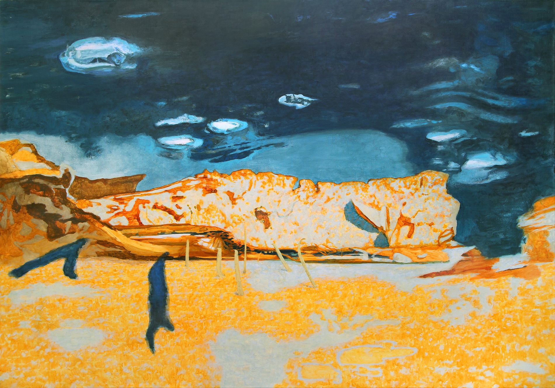 Алексей Слон (Картина, живопись - 
                  200 x 140 см) Шесть палочек