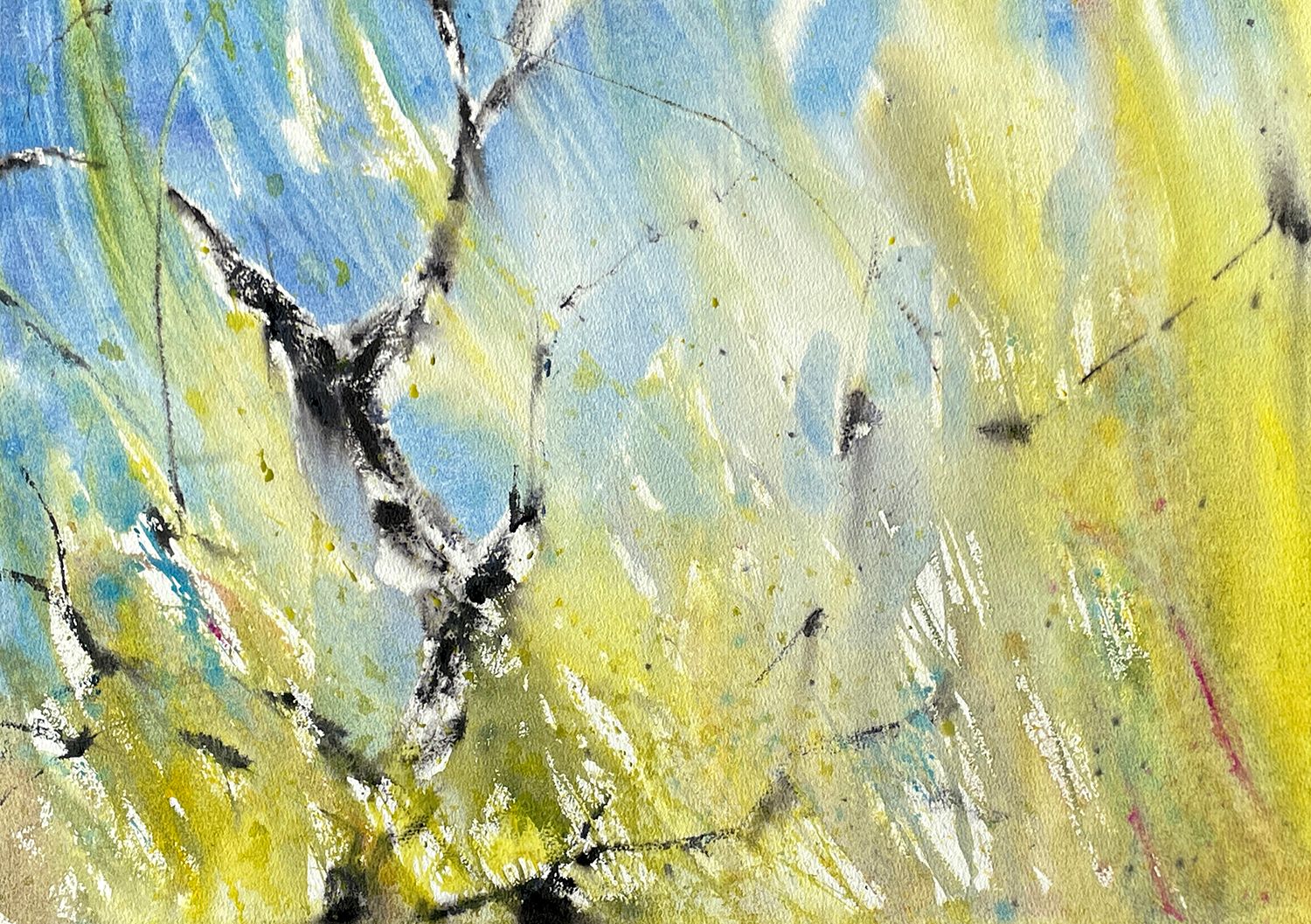 Юлия Третьякова (Авторская графика - 
                  54 x 38 см) Весна