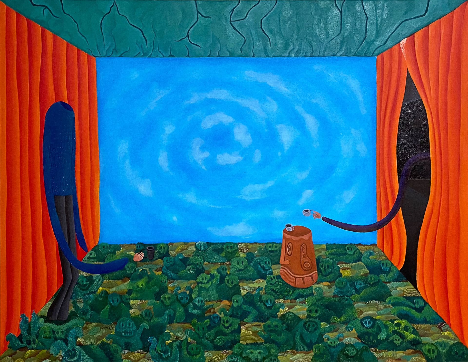 Леша Мелки (Картина, живопись - 
                  90 x 70 см) DAMN GOOD COFFEE