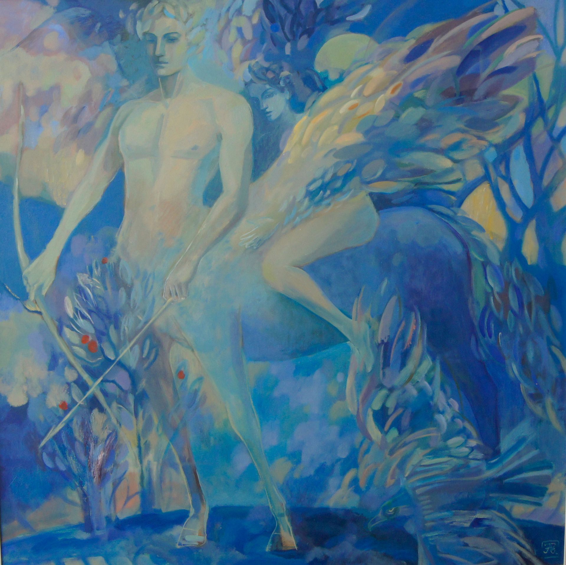 Зарина Абисалова (Картина, живопись - 
                  120 x 120 см) Китоврас