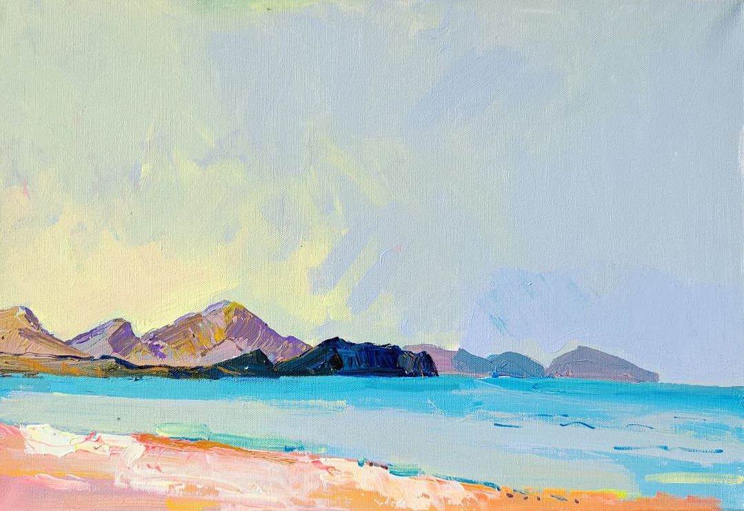 Олеся Лишаева (Картина, живопись - 
                  60 x 40 см) Коктебель