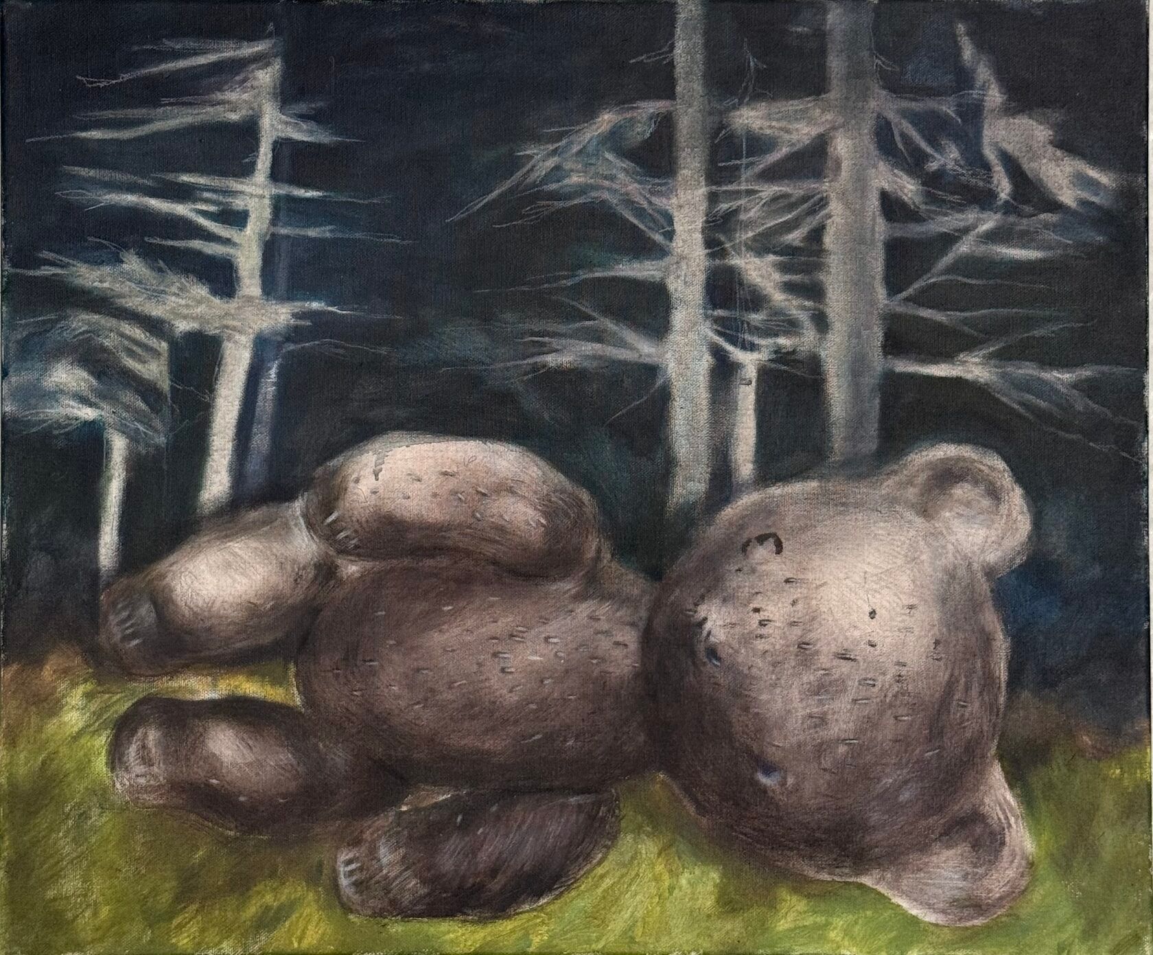 Кристина Пуршина (Картина, живопись - 
                  60 x 50 см) Серия "Сны из детства"