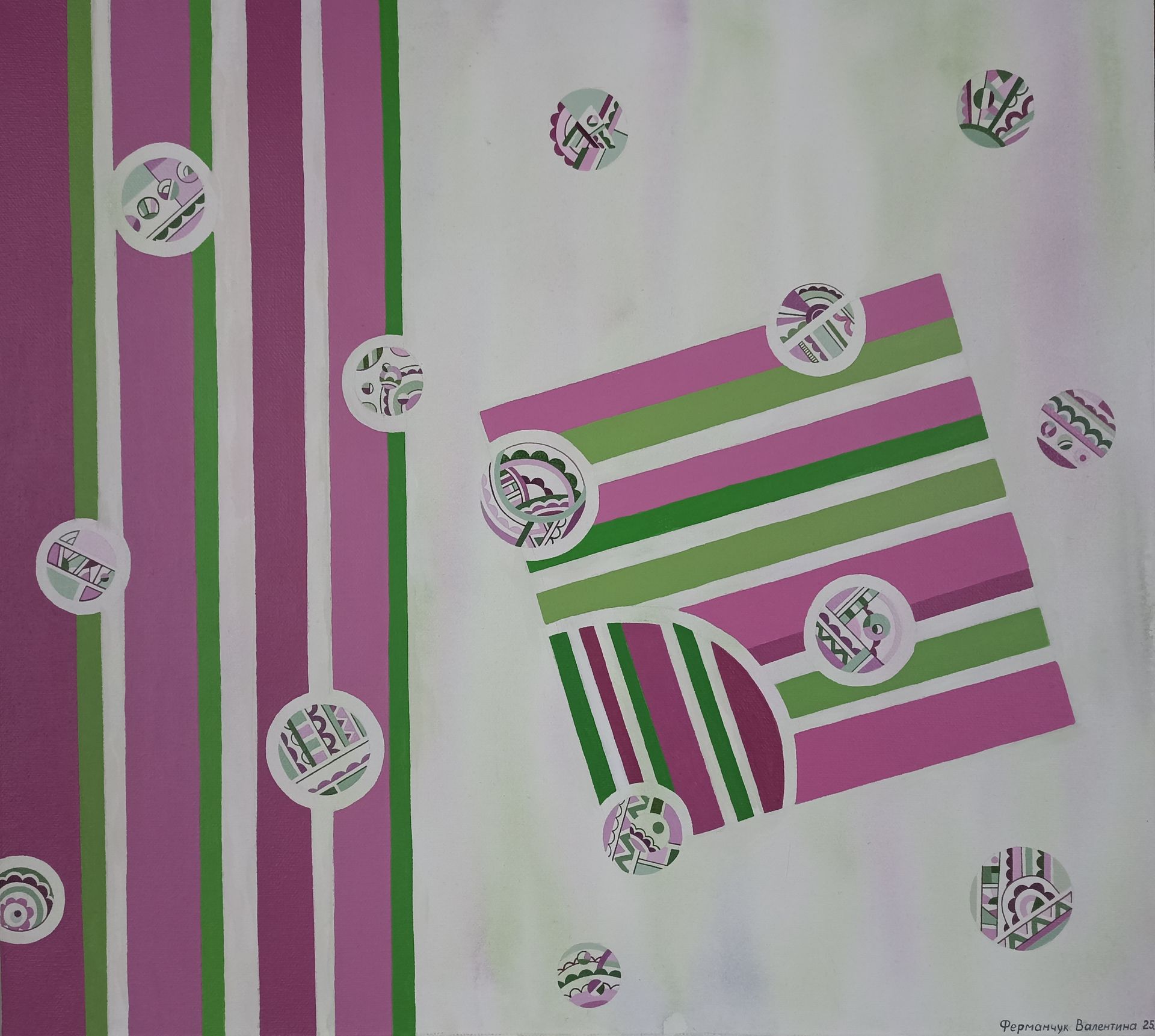 Валентина Ферманчук (Картина, живопись - 
                  50 x 45 см) Мысли