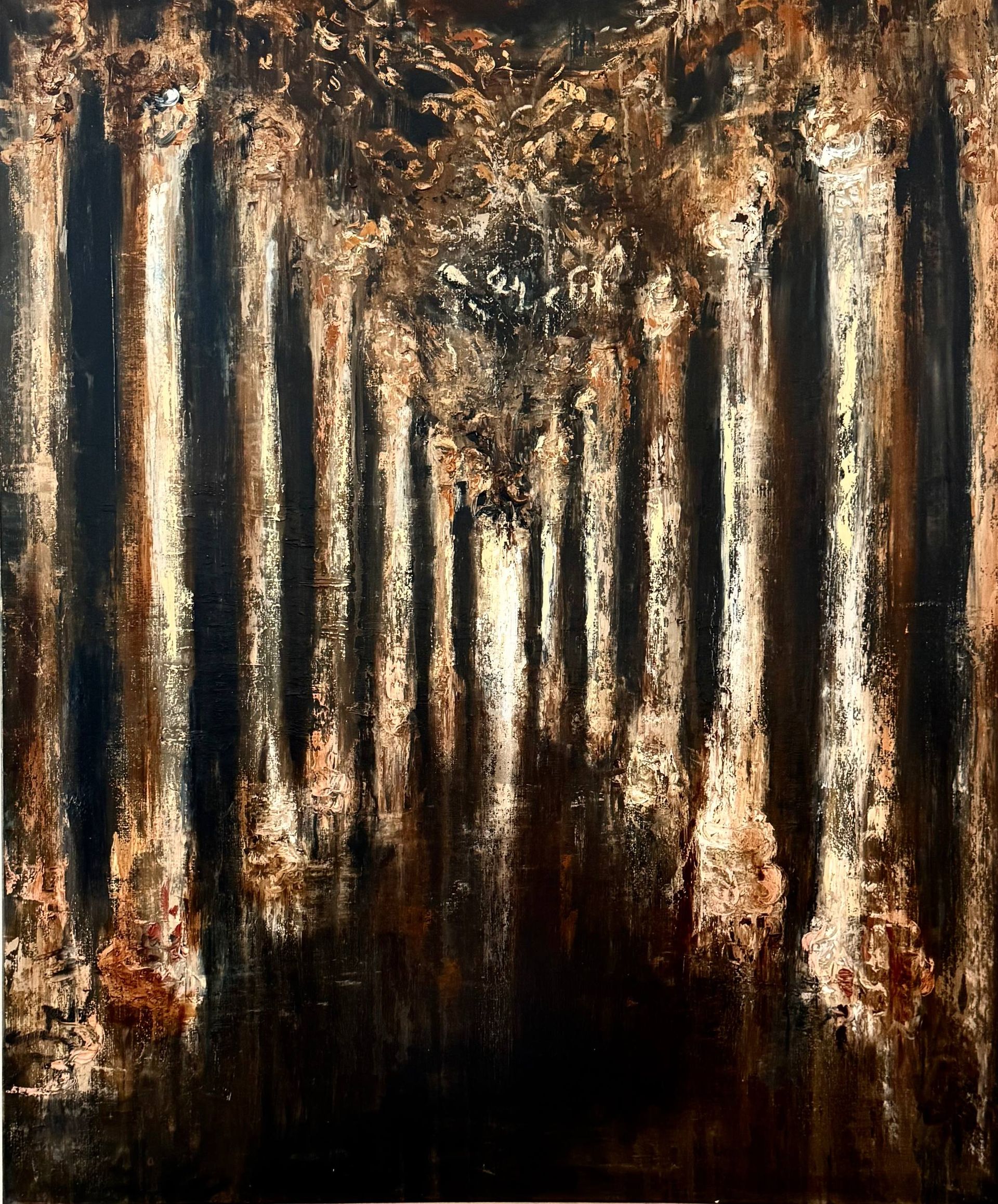 Белла Новинькова (Картина, живопись - 
                  100 x 120 см) Переход. По ту сторону времени