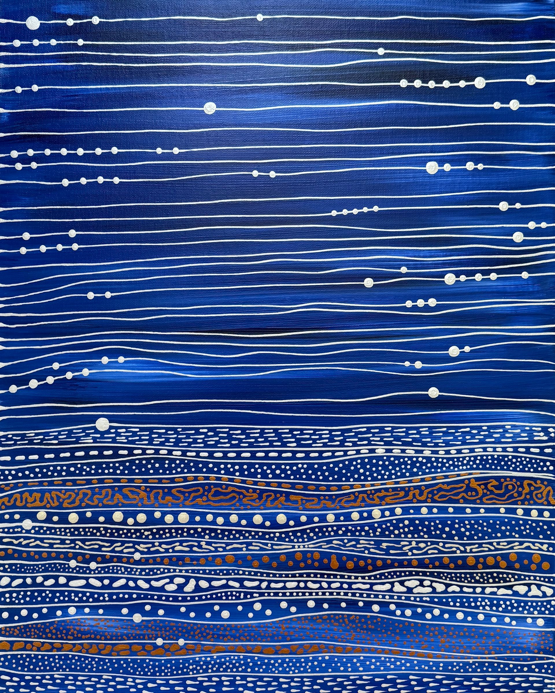 Ольга Ширяева (Авторская графика - 
                  37.8 x 49.8 см) Нити горизонта