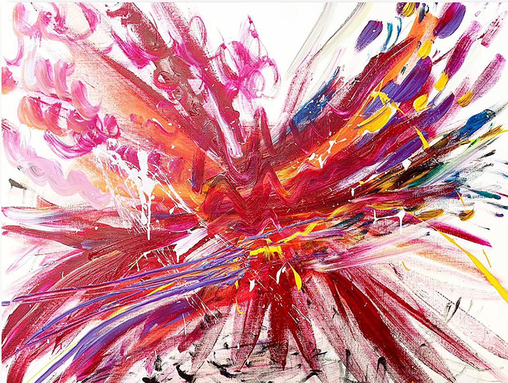 Кира Мрик (Картина, живопись - 
                  120 x 100 см) Взрыв
