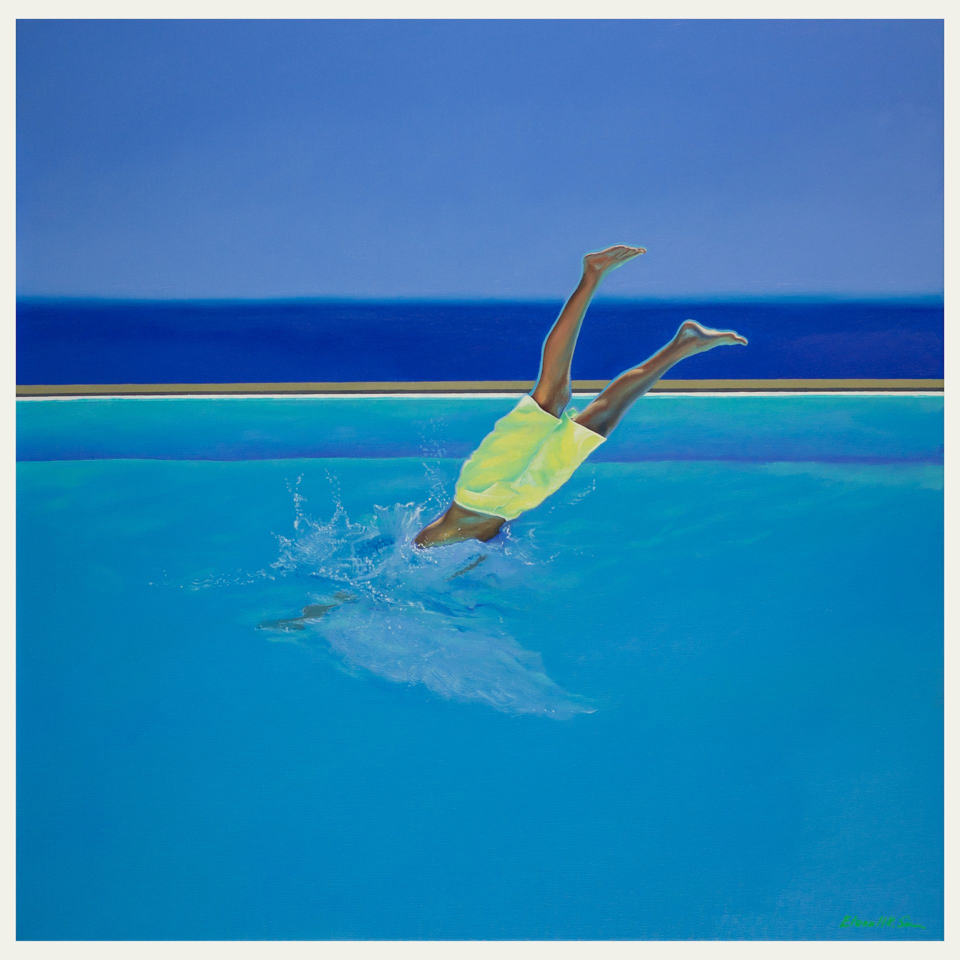 Елена Курочко (Графика цифровая (принты) - 
                  42 x 42 см) Жикле "Cool-OFF"