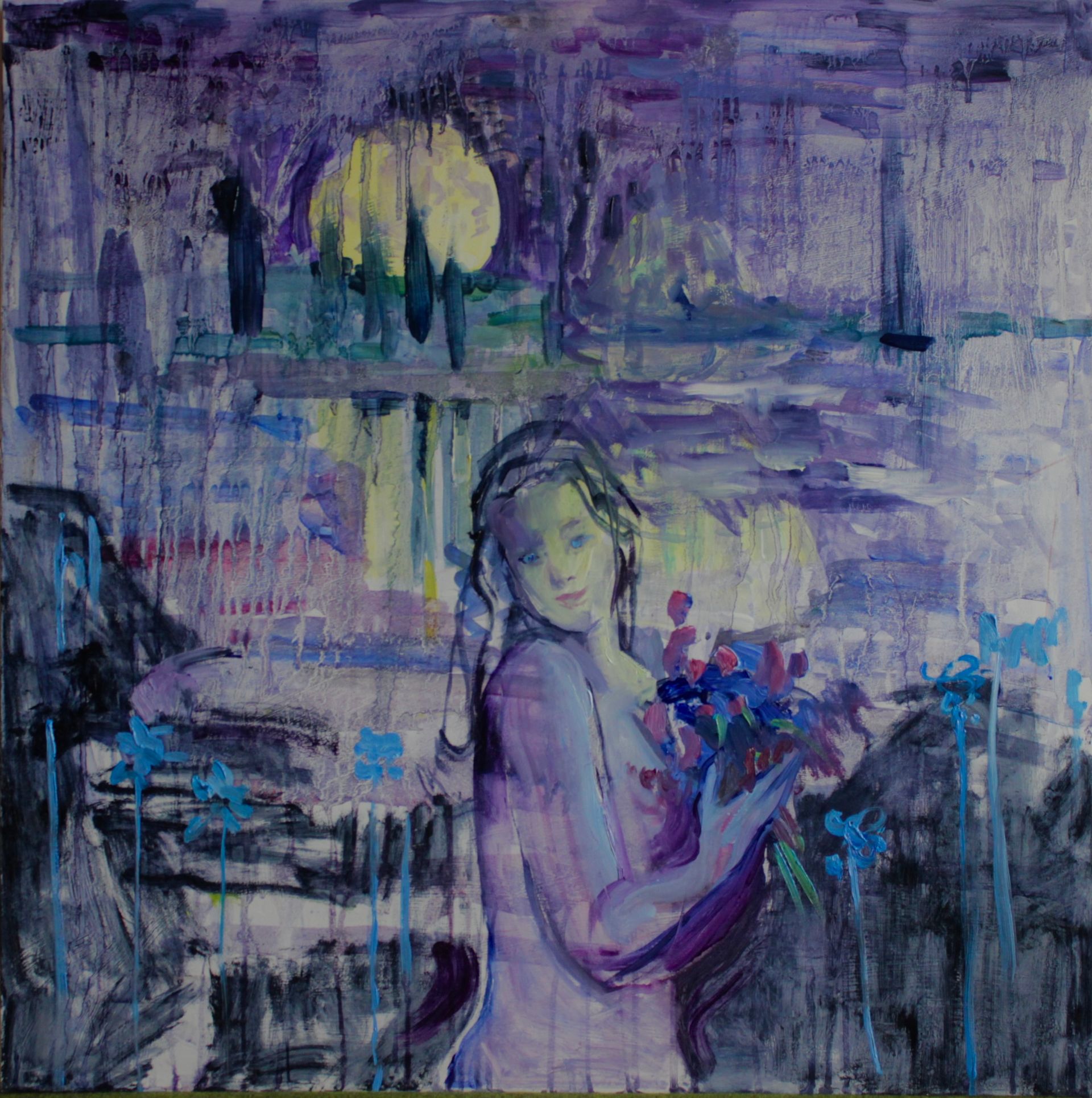 Анна Образцова (Картина, живопись - 
                  70 x 70 см) Внутренний берег