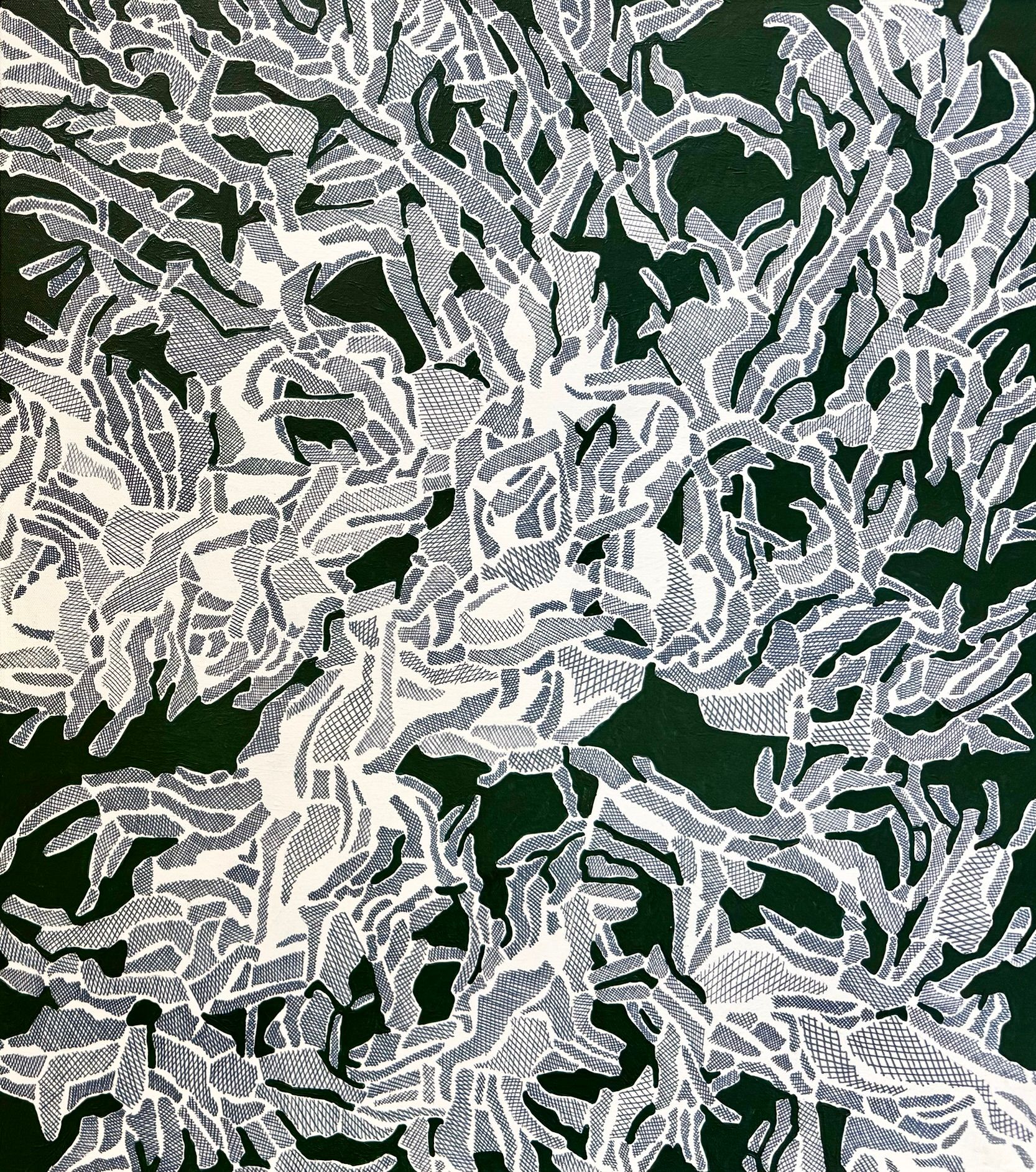 Марина Астахова (Картина, живопись - 
                  80 x 90 см) Линии Роща