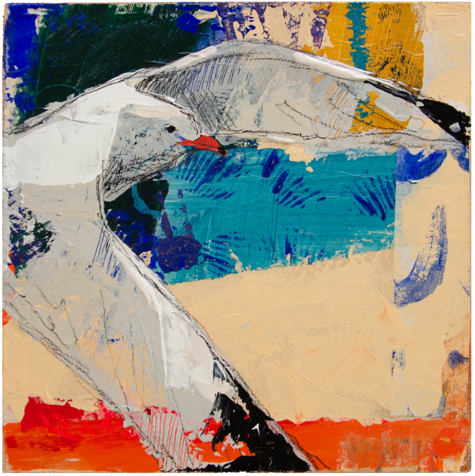 Анастасия Нугуманова (Картина, живопись - 
                  20 x 20 см) Полет 2