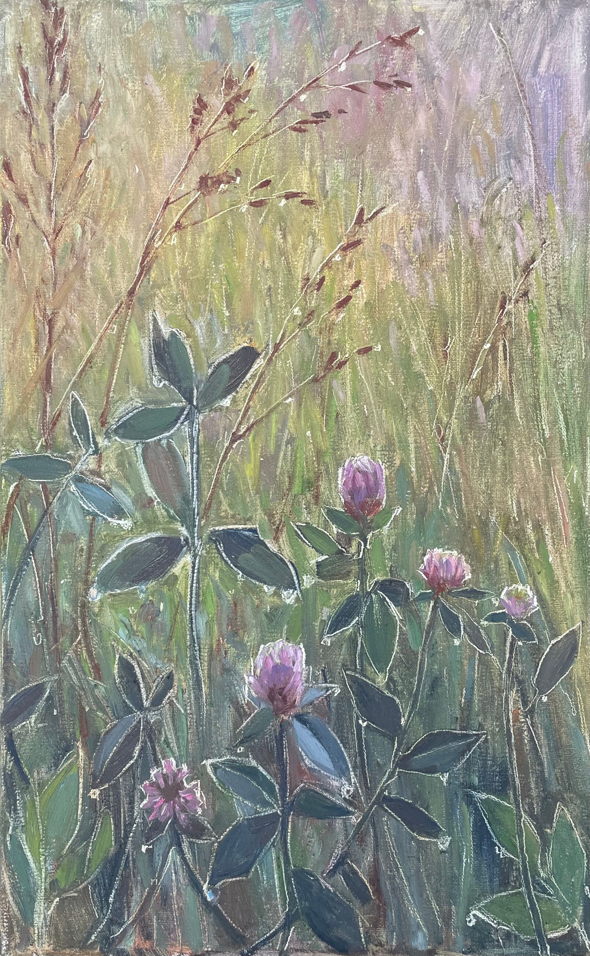 Залифа Хибатова (Картина, живопись - 
                  25 x 40 см) Прохладное летнее утро