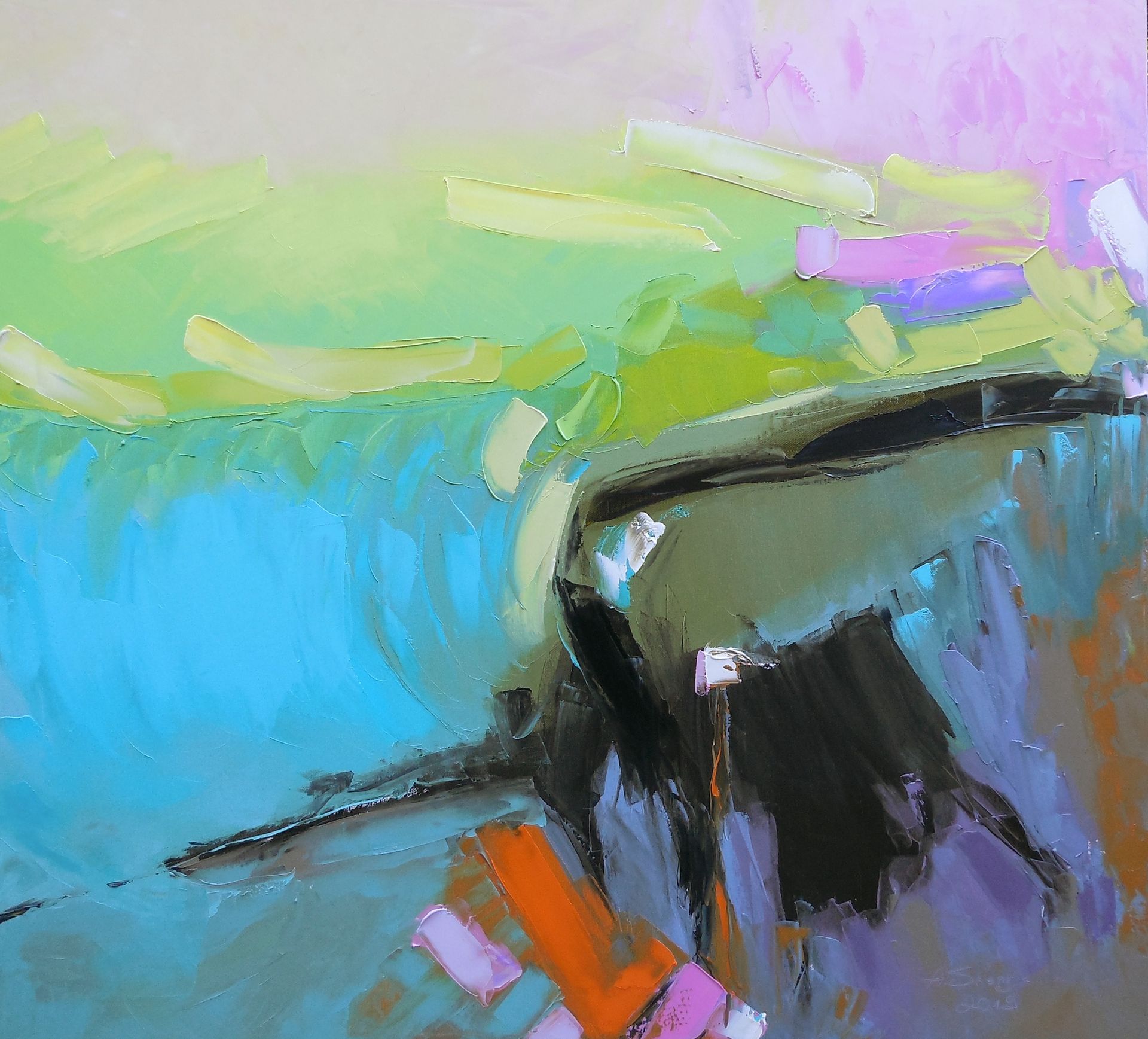 Андрей Шенгелия (Картина, живопись - 
                  90 x 80 см) Горная тропа