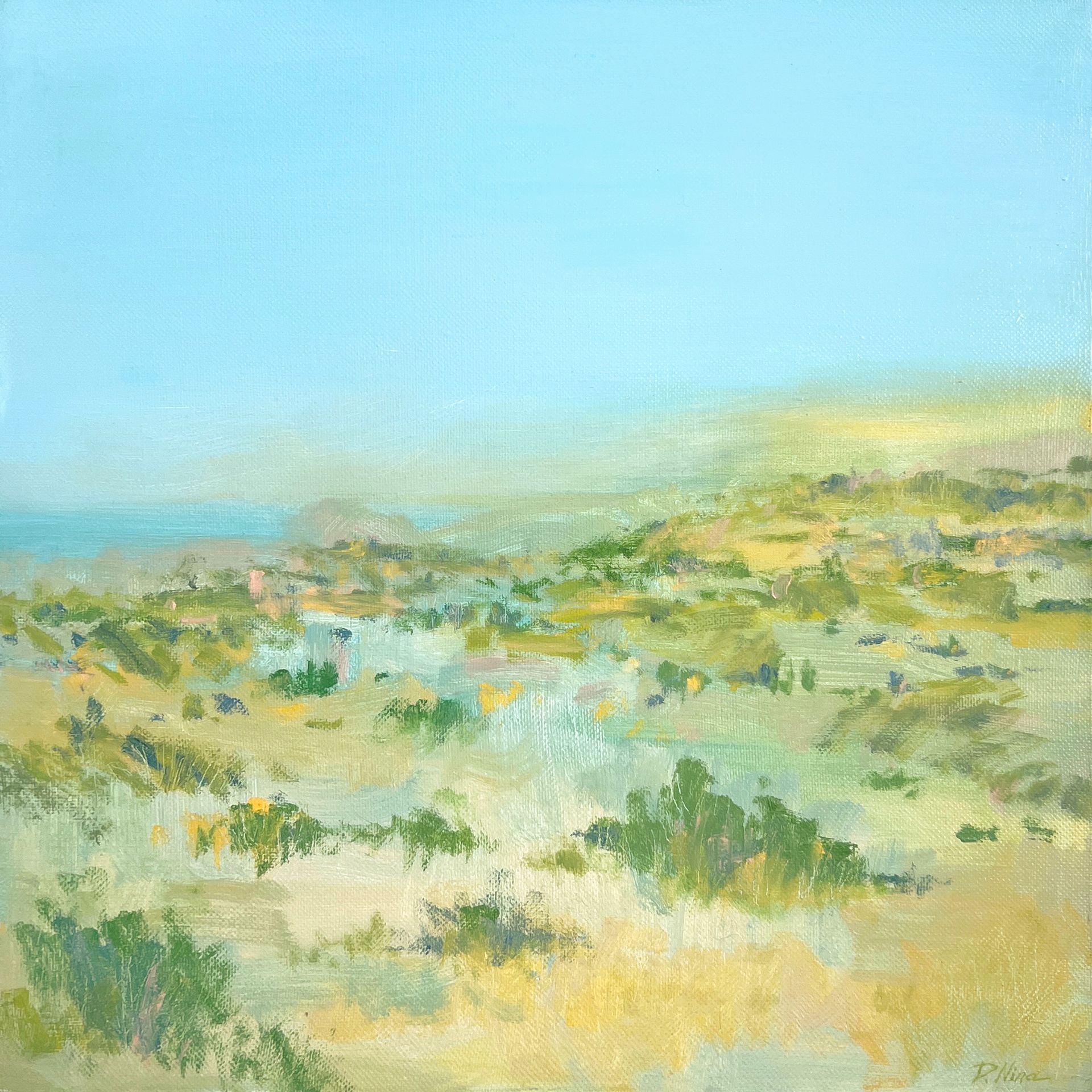 Нина Долгополова (Картина, живопись - 
                  50 x 50 см) Кипр, каким я тебя помню
