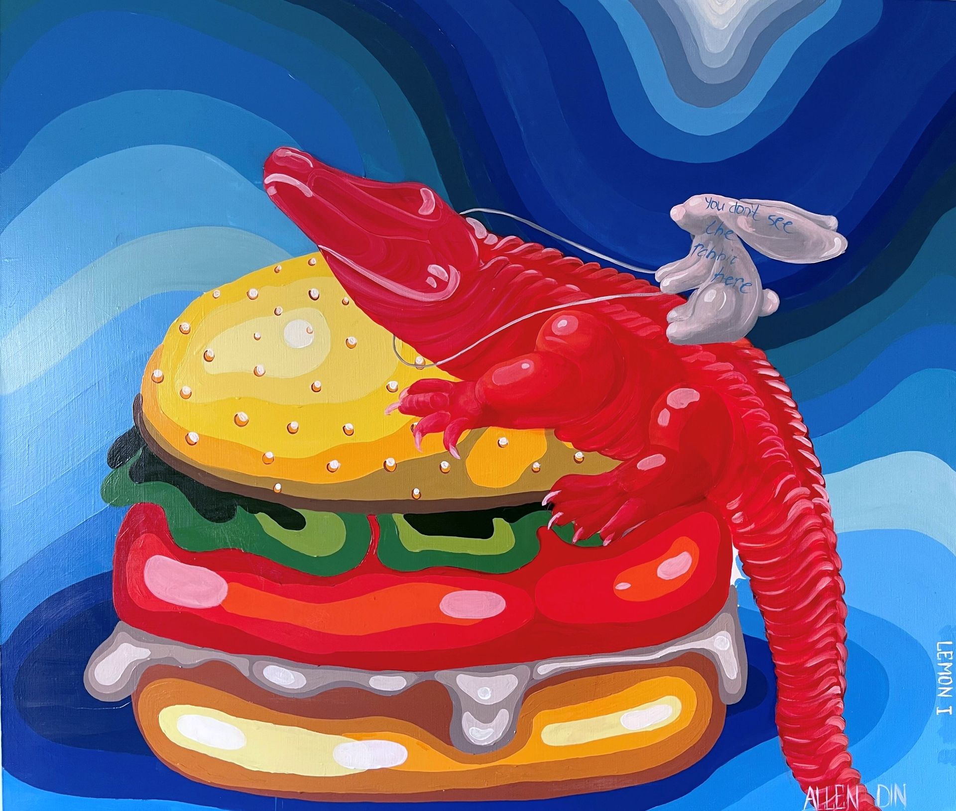 Аллен Дин (Картина, живопись - 
                  120 x 100 см) LEMON I