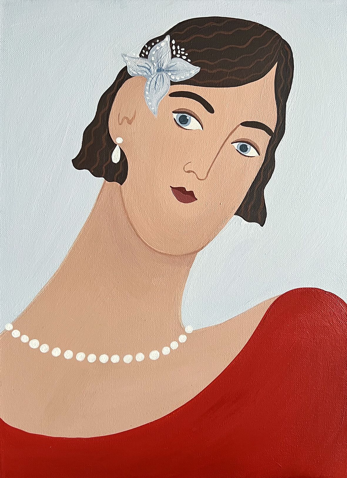 Ксения Хромцова (Картина, живопись - 
                  30 x 40 см) Легкая игривость