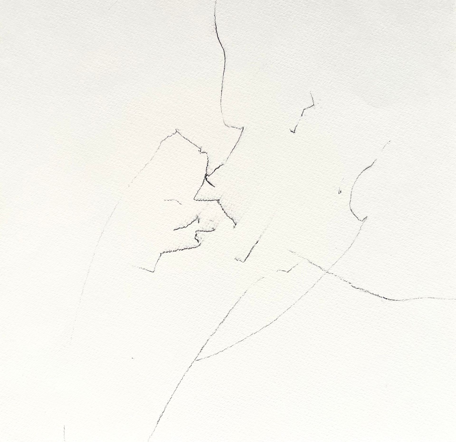 Екатерина Лаптева (Авторская графика - 
                  39 x 39 см) Разговор с ветром 2