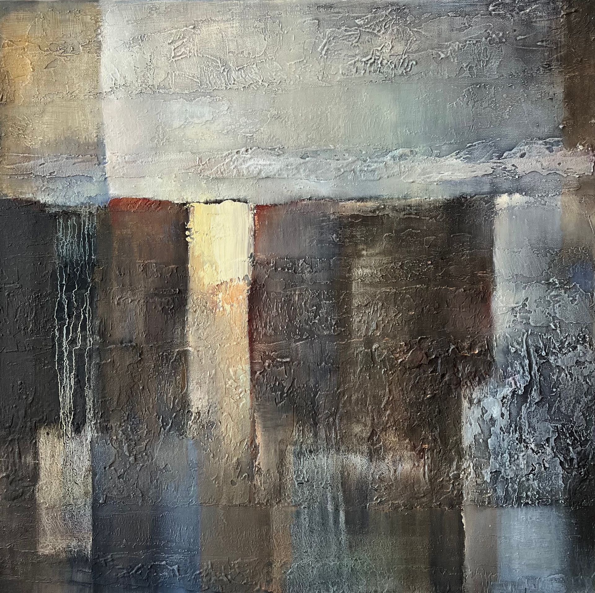 Катерина Яковлева (Картина, живопись - 
                  60 x 60 см) Архитектура памяти