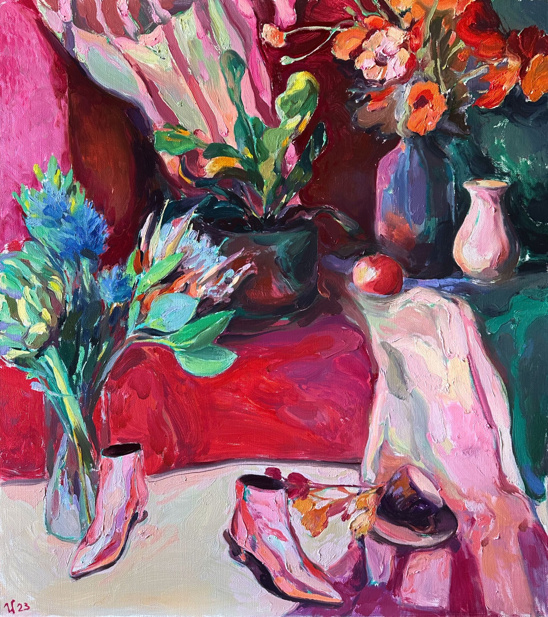 Илья Филатов (Картина, живопись - 
                  70 x 80 см) Розовый свет
