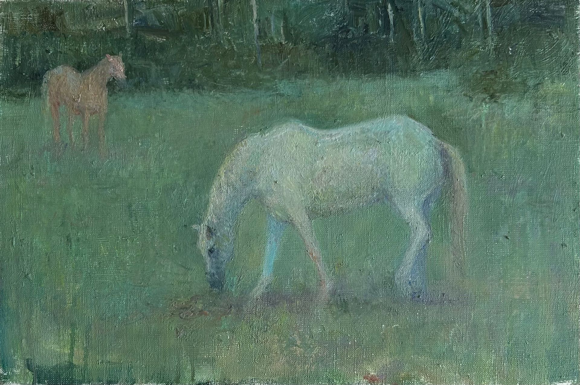 Екатерина Потапова (Картина, живопись - 
                  45 x 30 см) Лошадки