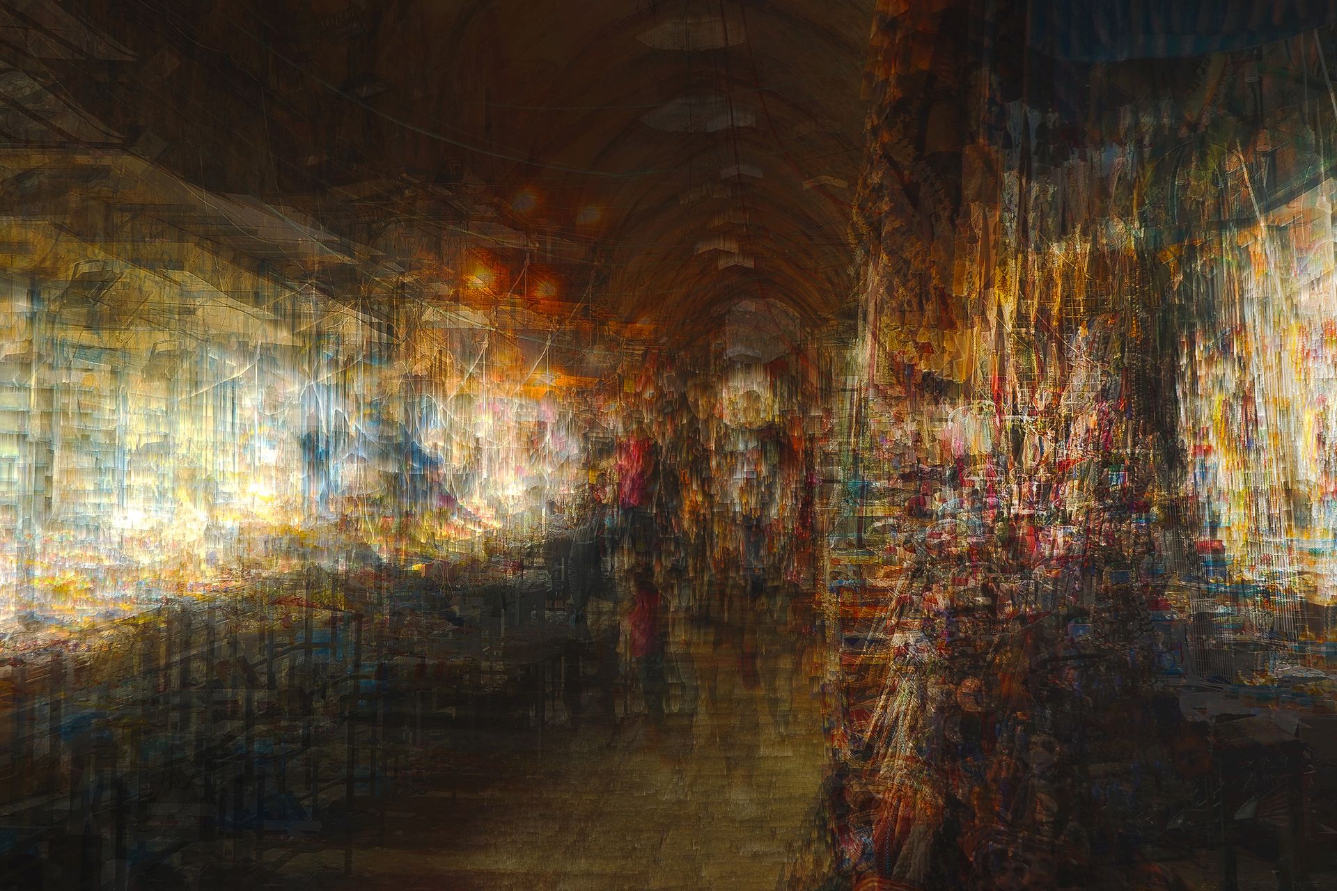 Сергей Щербаков (Фотография - 
                  90 x 60 см) Иерусалимский рынок