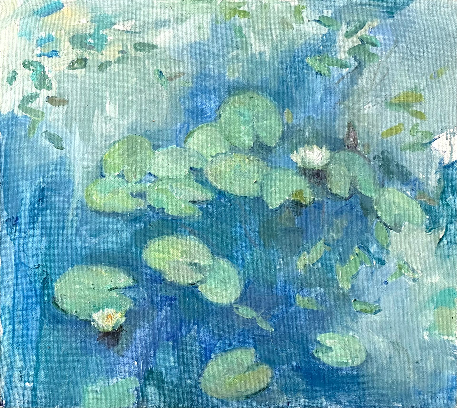 Екатерина Потапова (Картина, живопись - 
                  50 x 45 см) Кувшинки