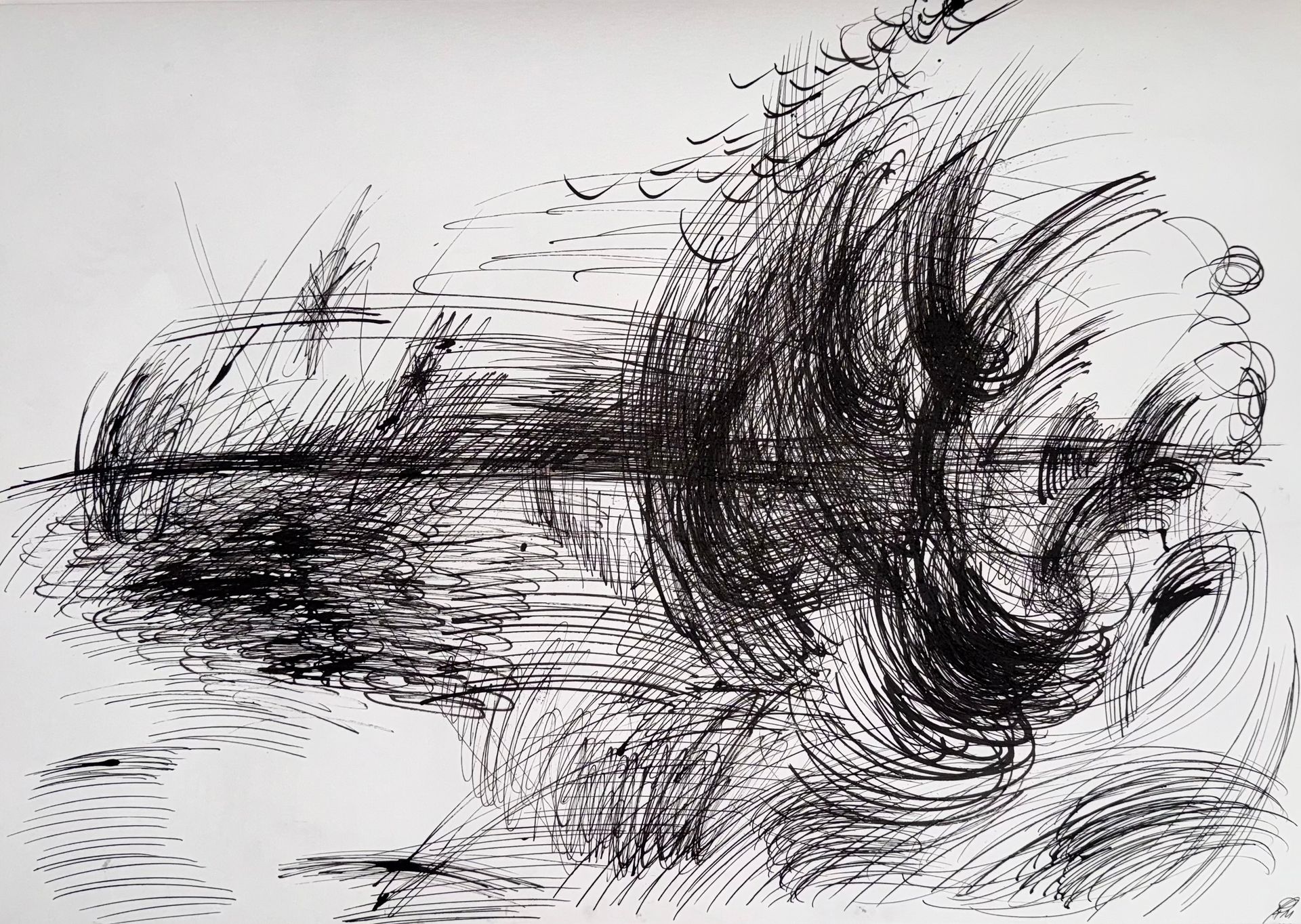 Маргарита Чигодайкина (Авторская графика - 
                  59.4 x 42 см) Абсолютное поле 11