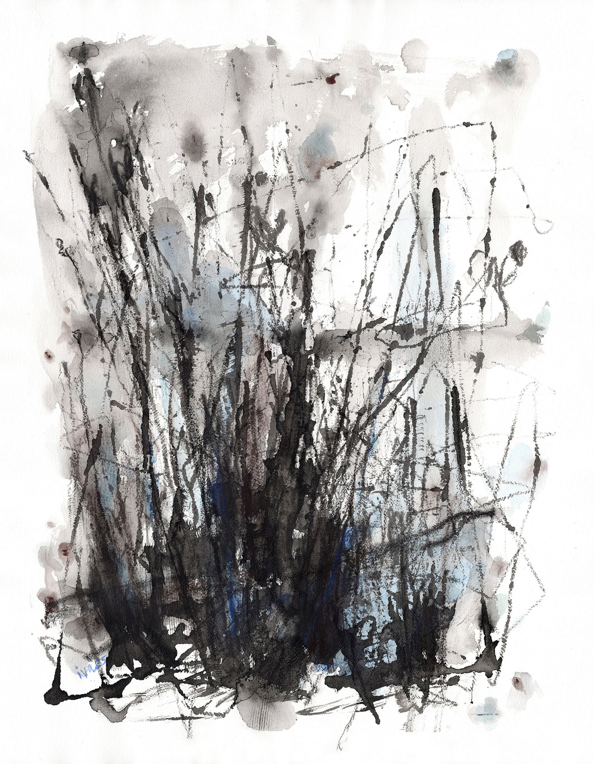 Татьяна Ивченкова (Авторская графика - 
                  50 x 65 см) На том берегу