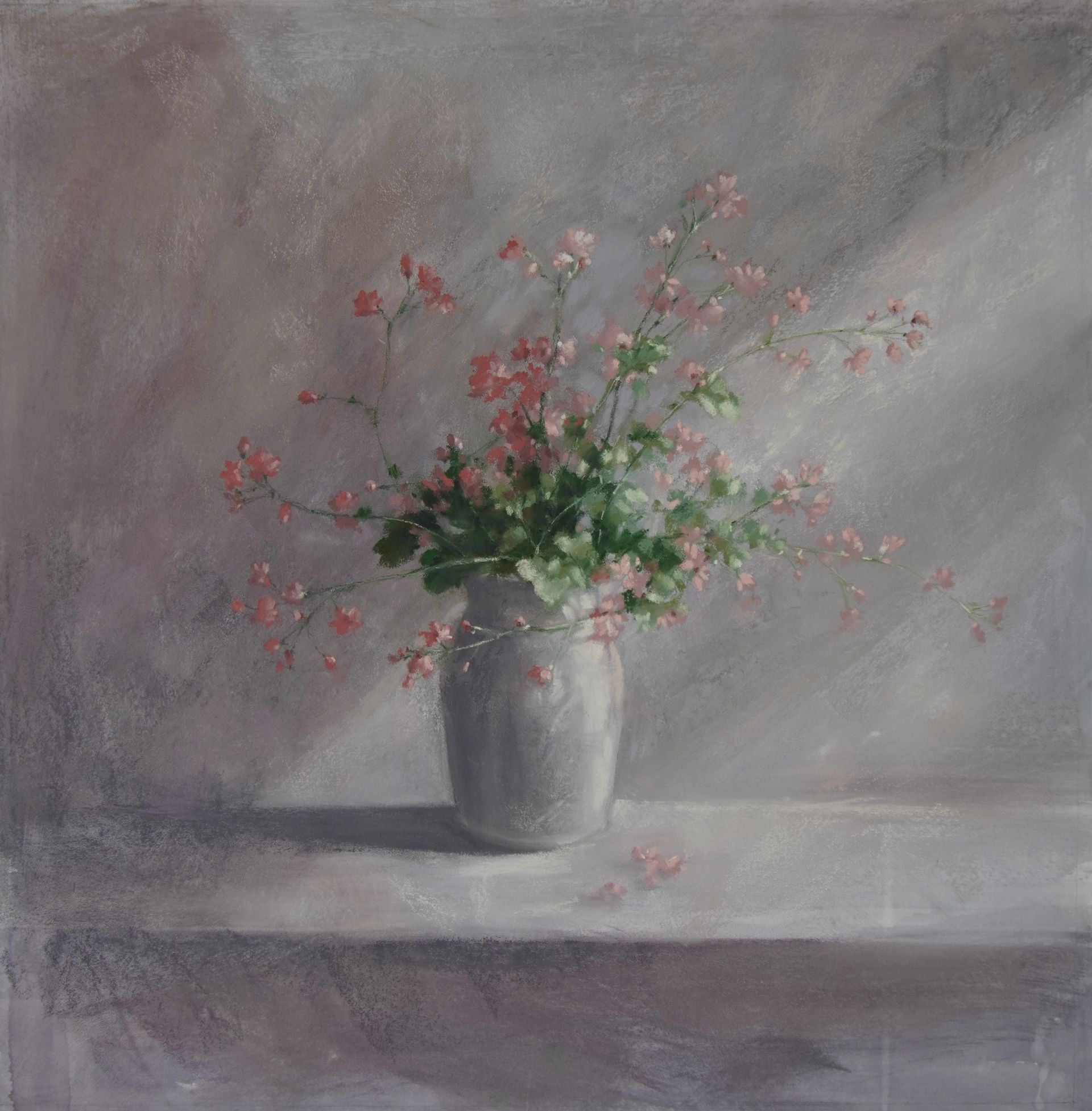 Катя Тетто (Авторская графика - 
                  60 x 60 см) Герань