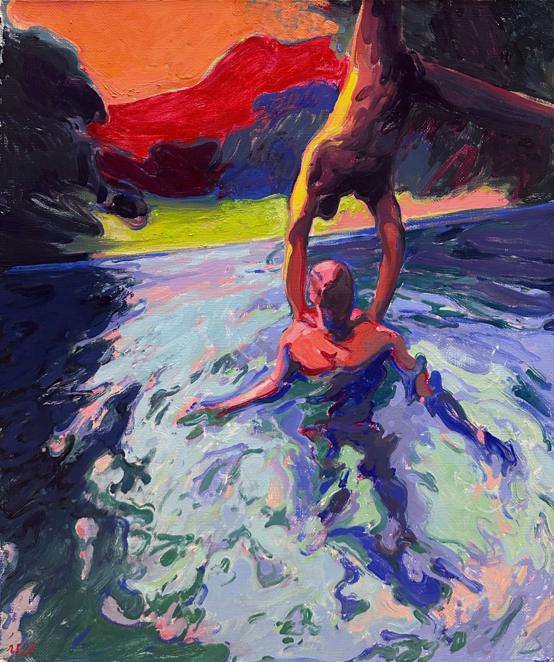 Илья Филатов (Картина, живопись - 
                  50 x 60 см) Друзья