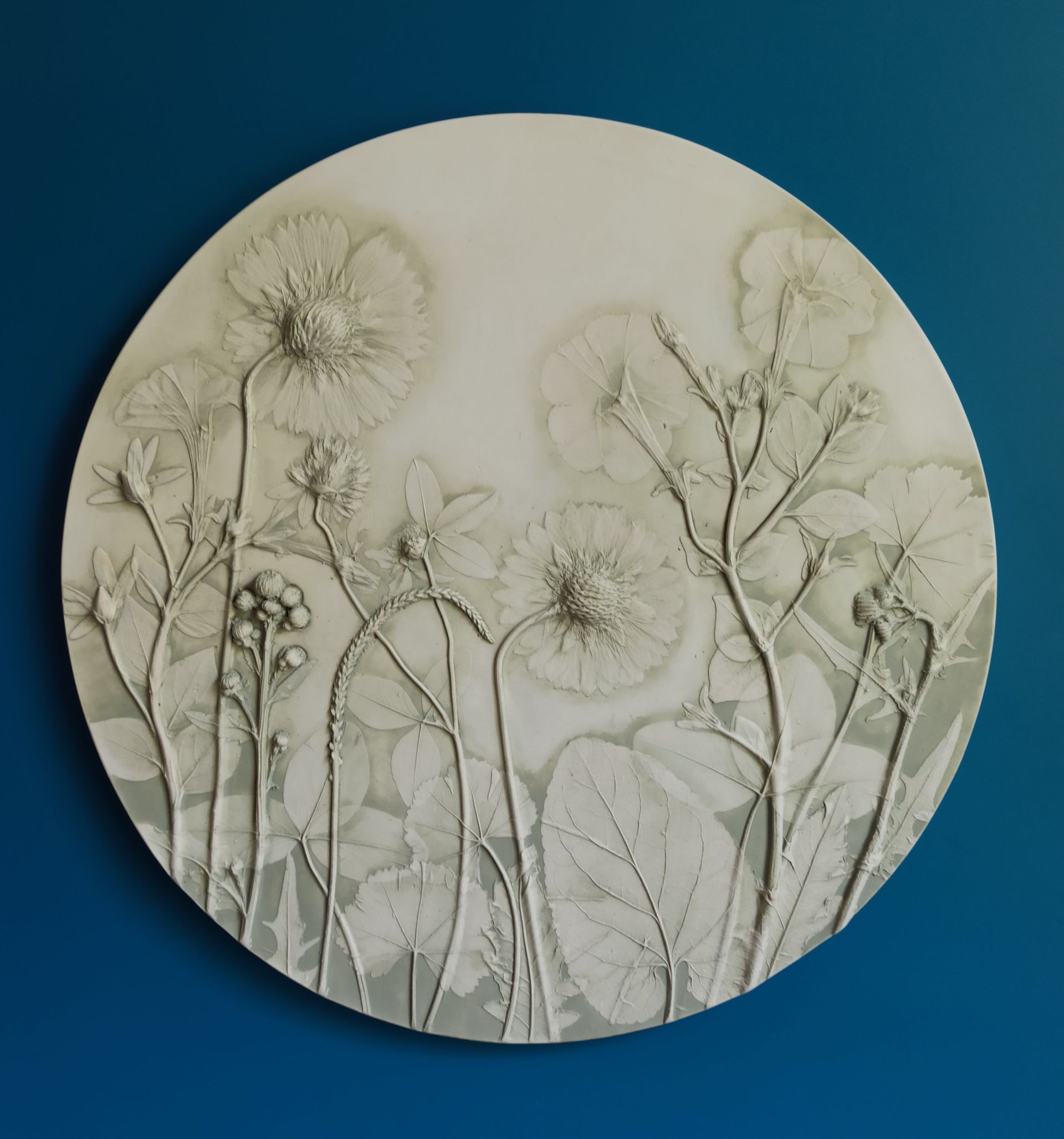 Елена Новожилова (Объект - 
                  33 x 33 см) Ботанический барельеф "ДУШИСТЫЙ ТАБАК #2"