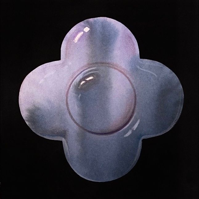 Виктория Густова (Авторская графика - 
                  15 x 15 см) Lilac Veil