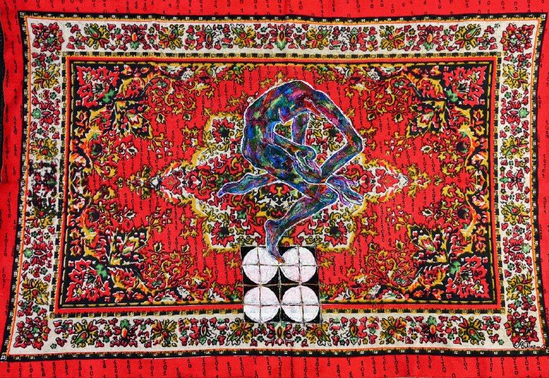 Александра Халипская (Картина, живопись - 
                  200 x 150 см) Колыбель равновесия